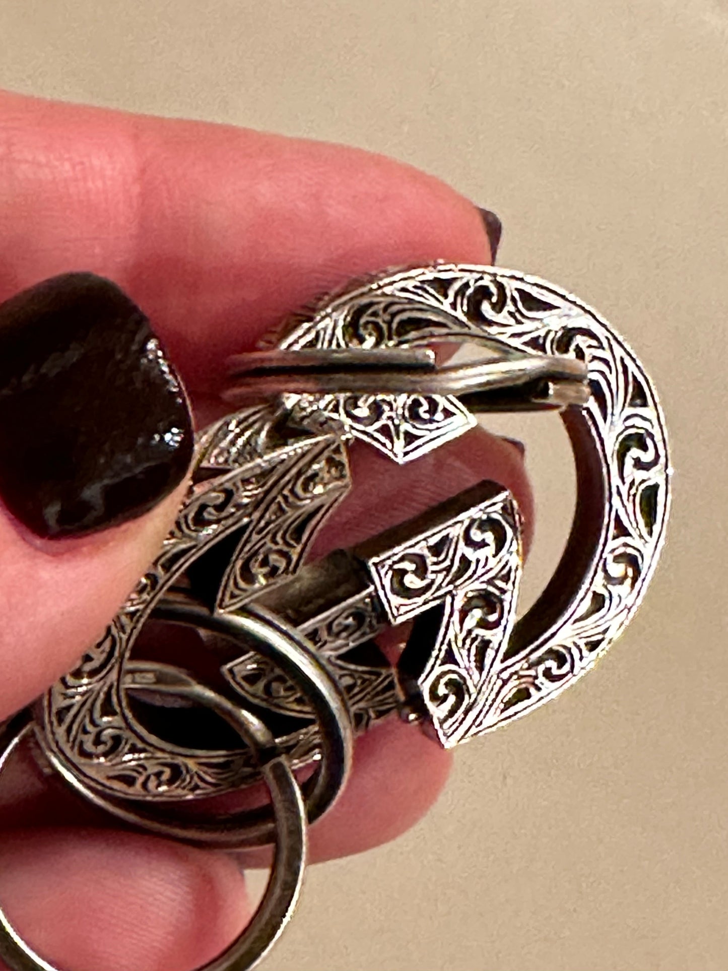 Gucci Engraved Interlocking GG Key Chain