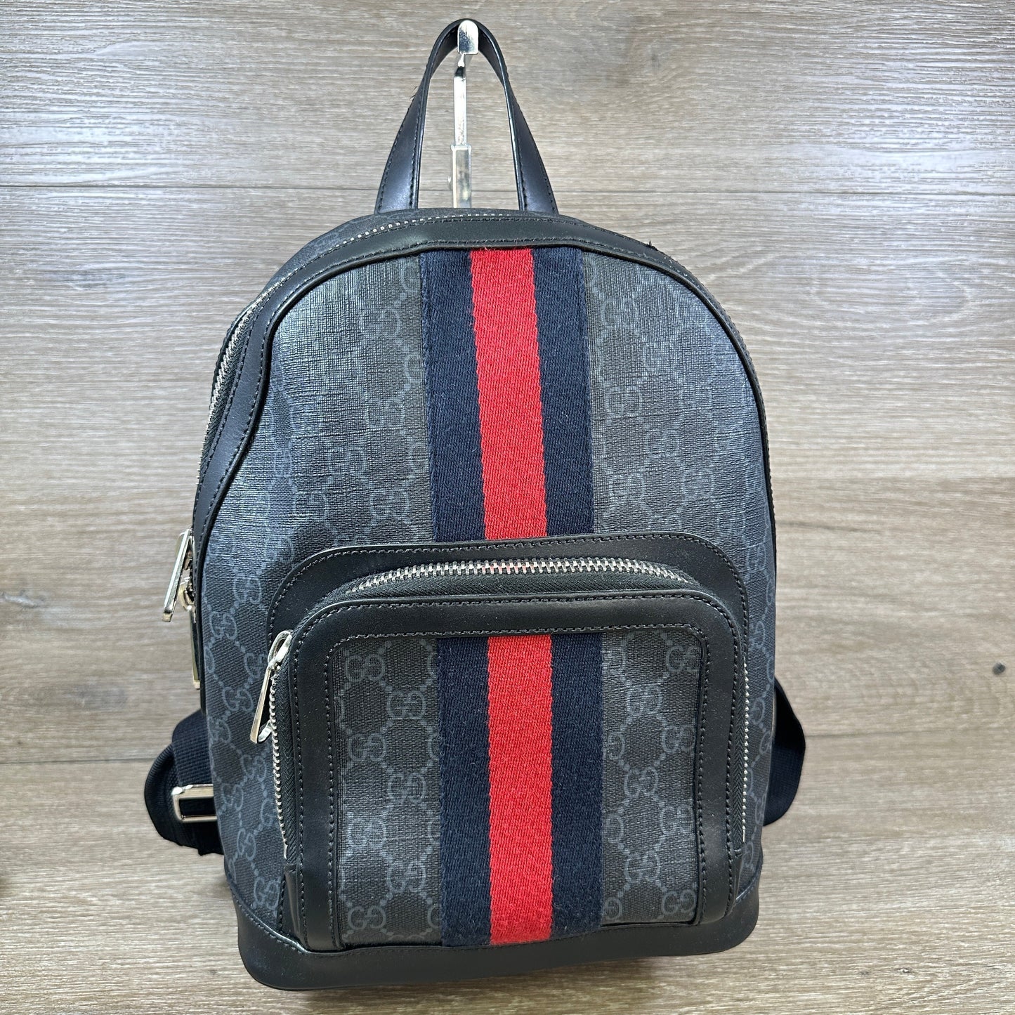 Gucci Ophidia Small Backpack Stripe - Black