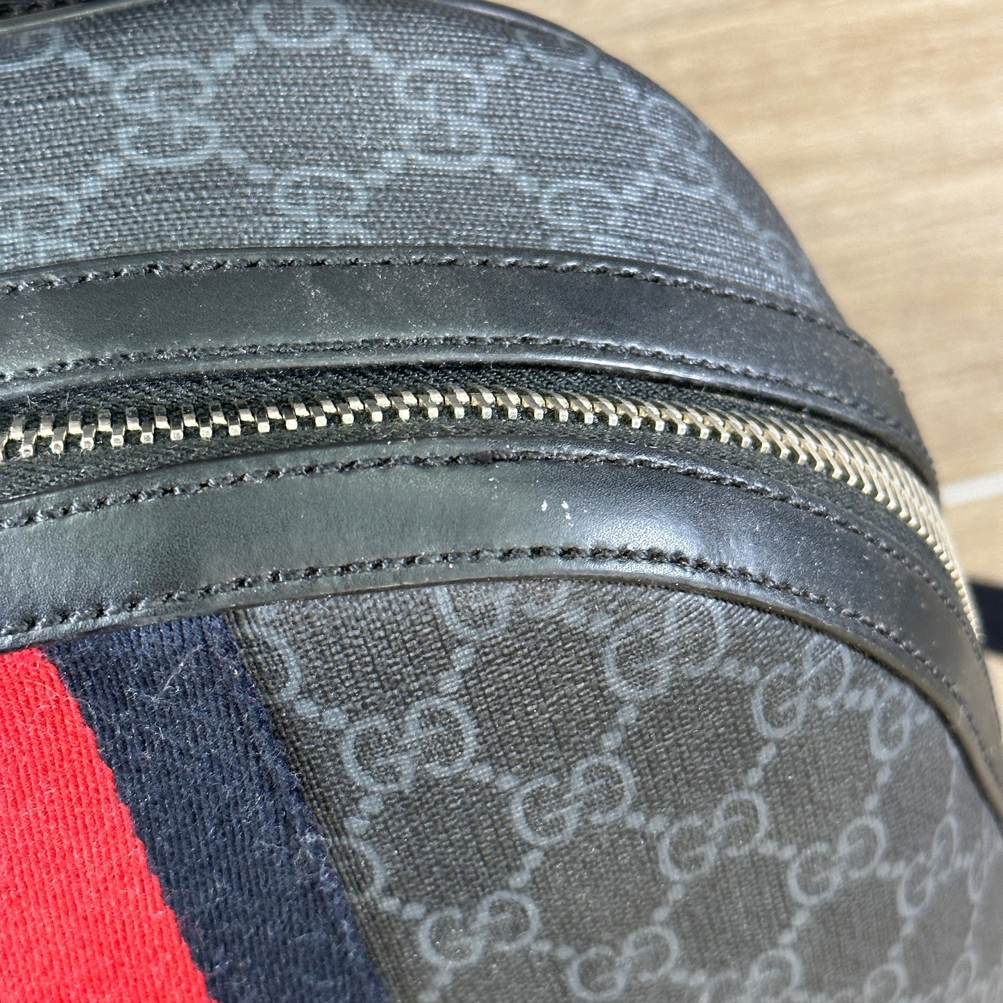 Gucci Ophidia Small Backpack Stripe - Black