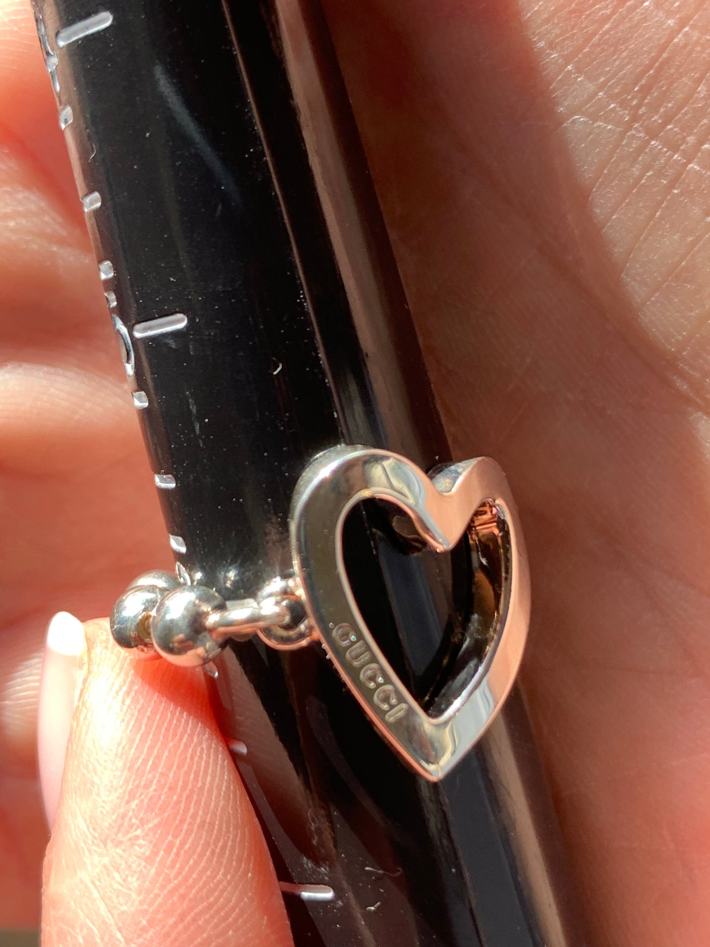 Gucci Toggle Logo Heart Ring in Sterling Silver