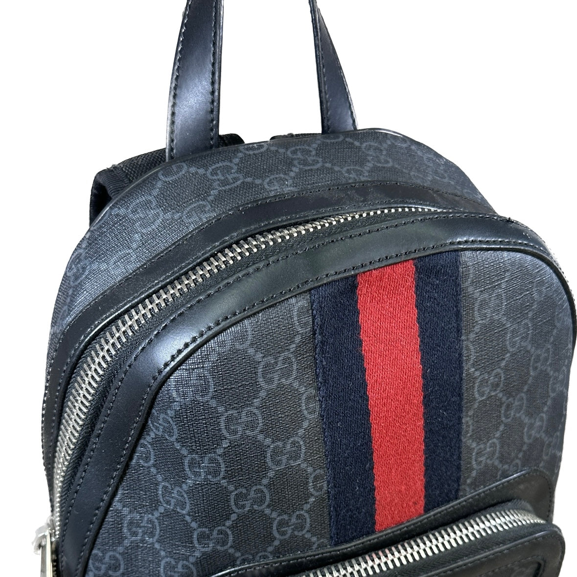 Gucci Ophidia Small Backpack Stripe - Black
