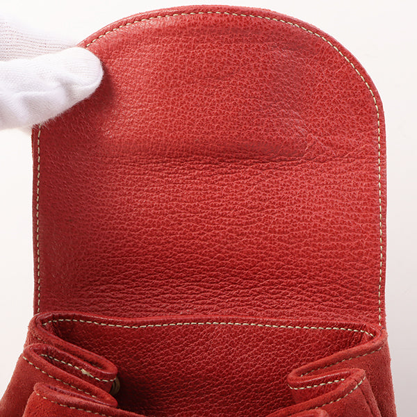 Gucci Suede Bamboo Backpack Mini Red