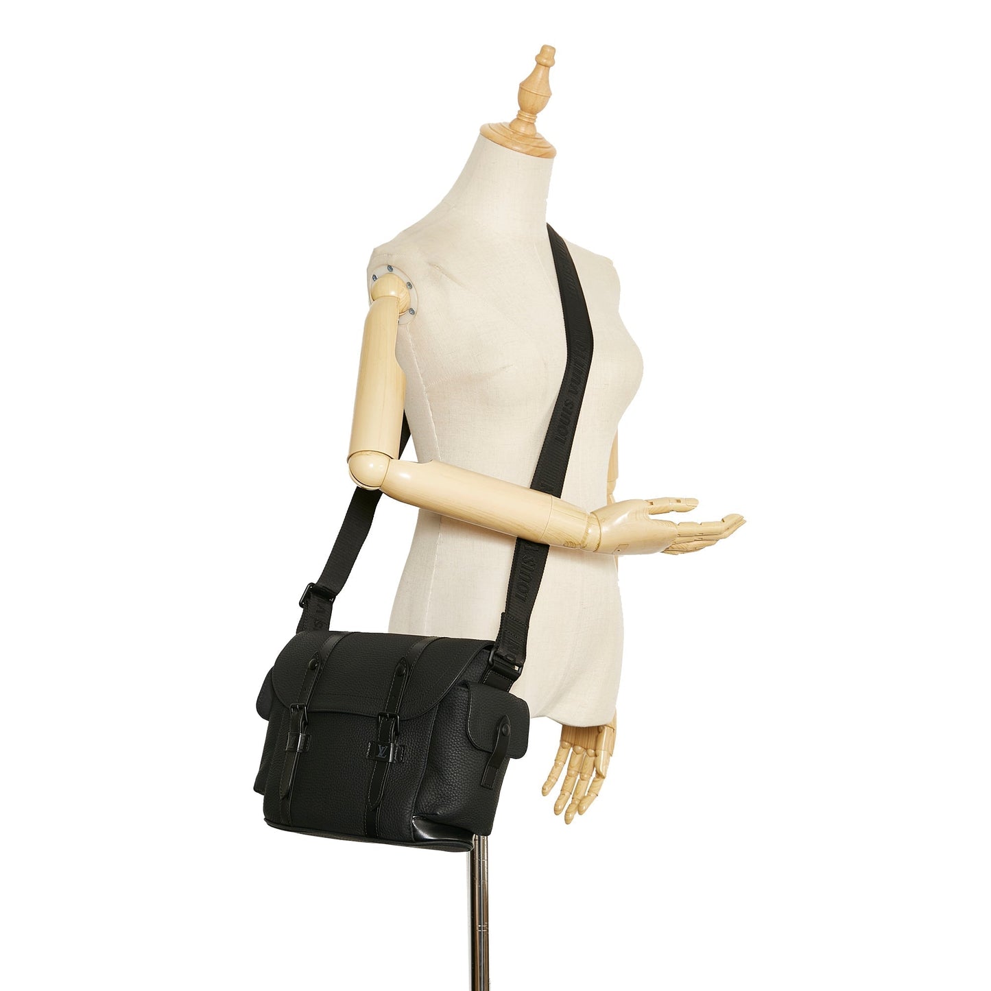 Louis Vuitton Christopher Messenger Bag Black Taurillon