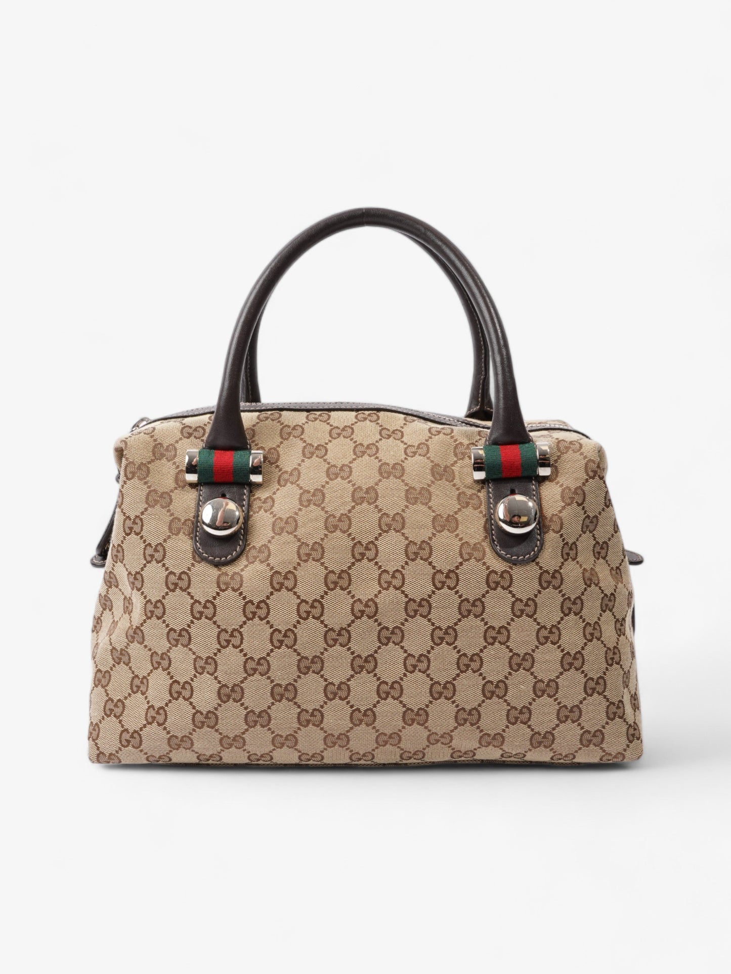 Gucci Match ball Boston Beige And Ebony GG Supreme Canvas