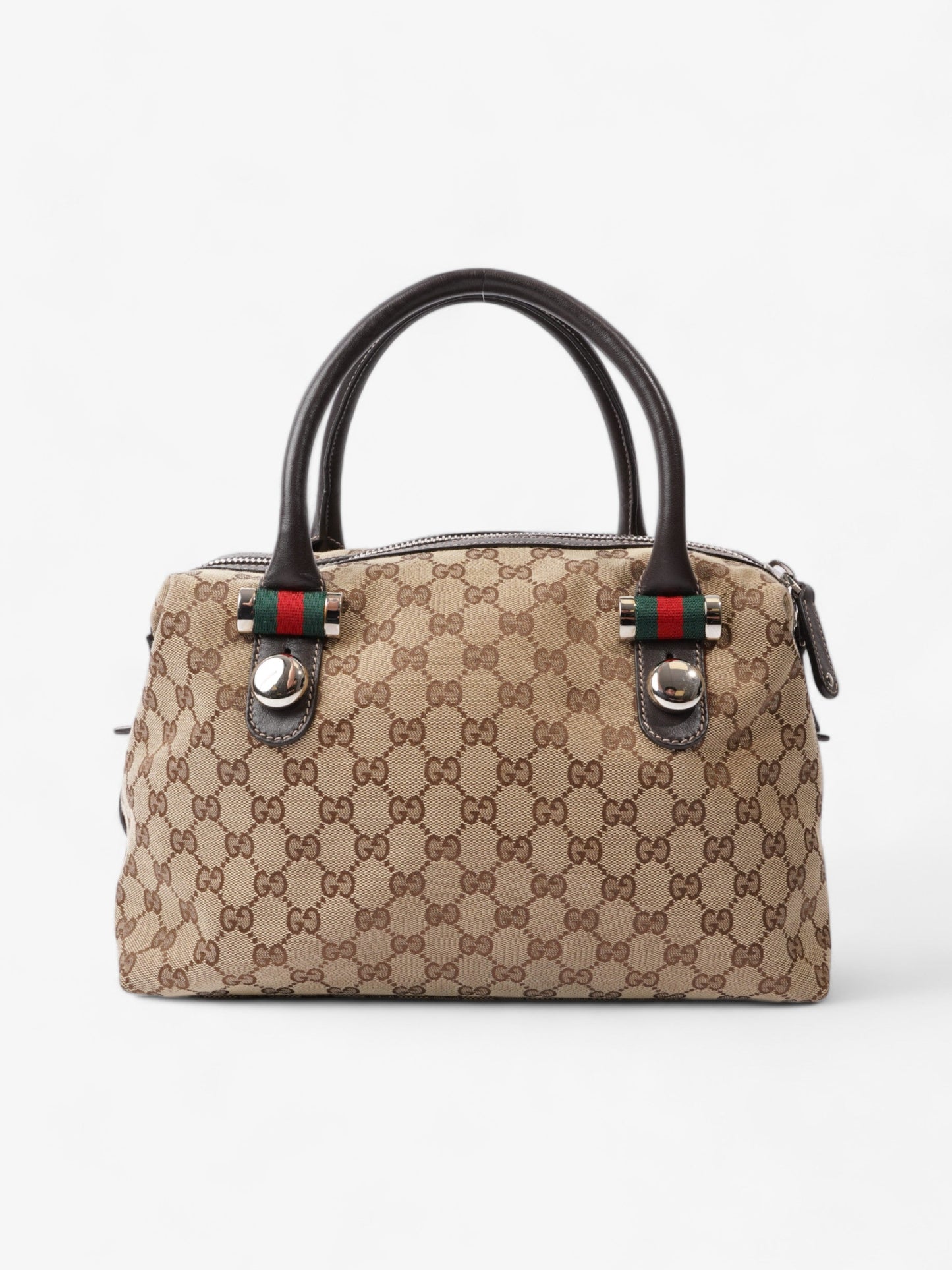 Gucci Match ball Boston Beige And Ebony GG Supreme Canvas