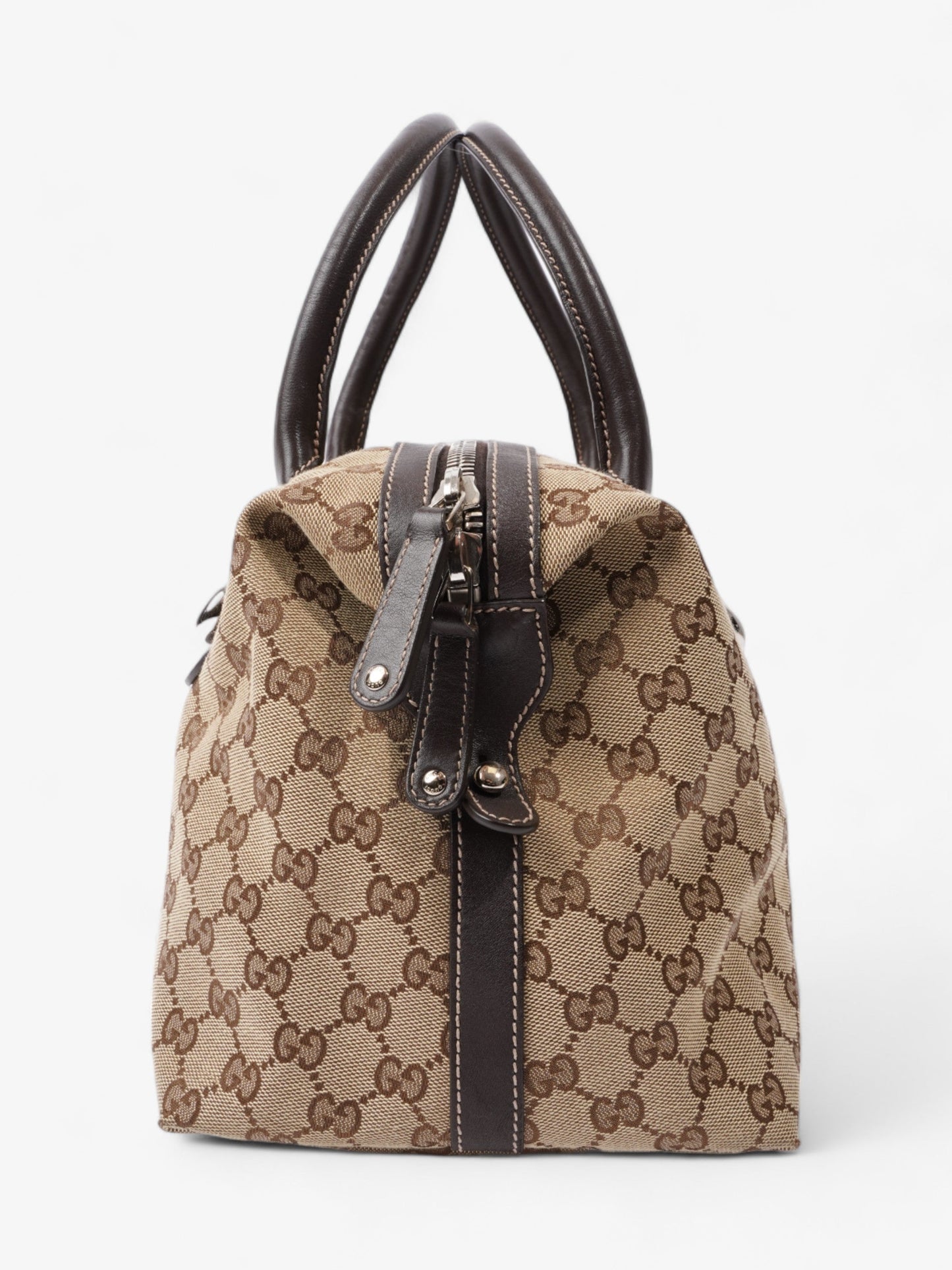 Gucci Match ball Boston Beige And Ebony GG Supreme Canvas