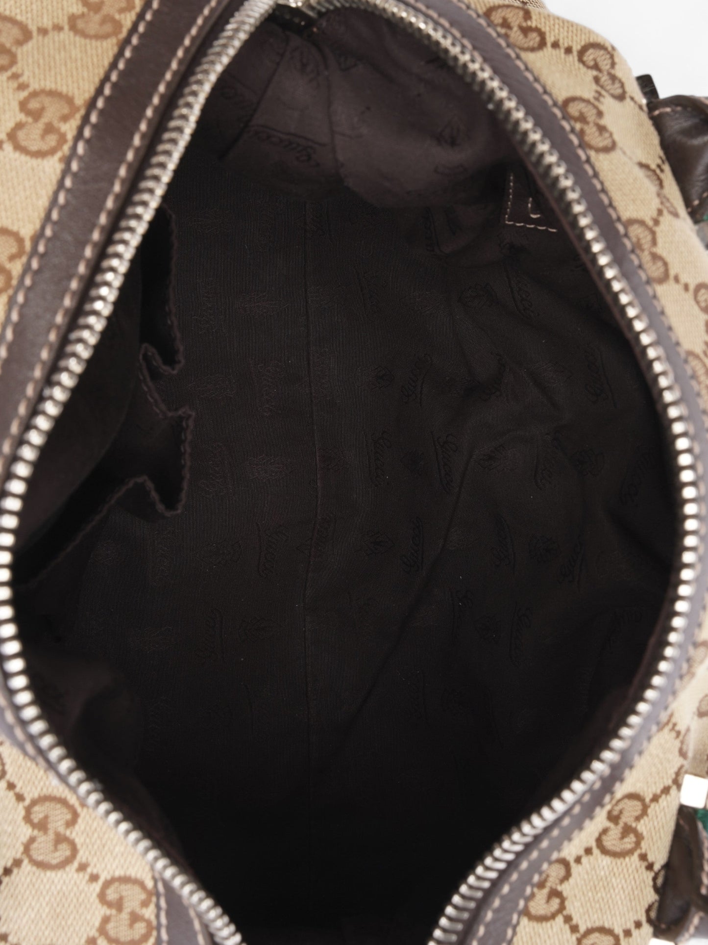Gucci Match ball Boston Beige And Ebony GG Supreme Canvas