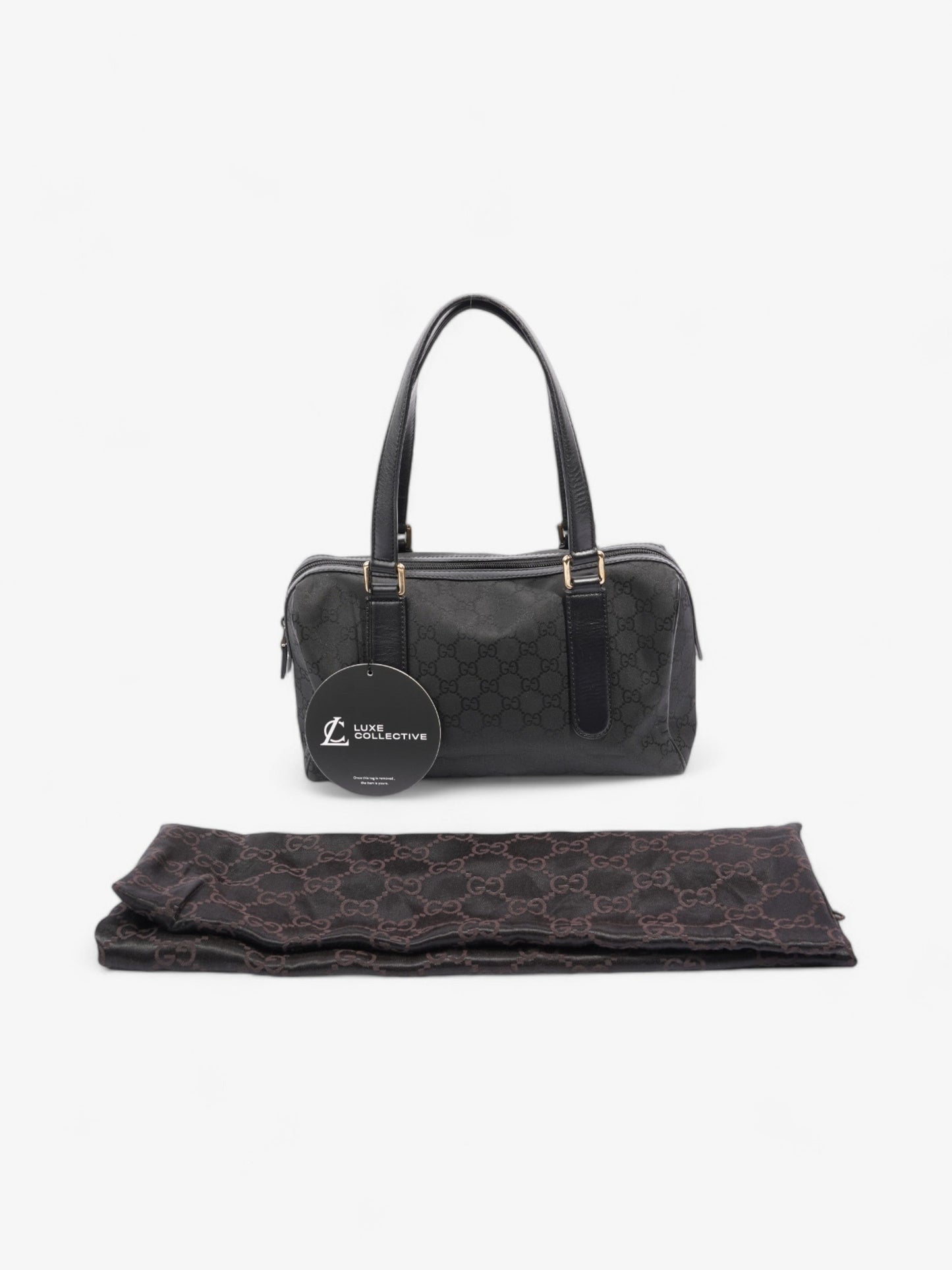 Gucci Boston Black / GG Supreme Nylon Small