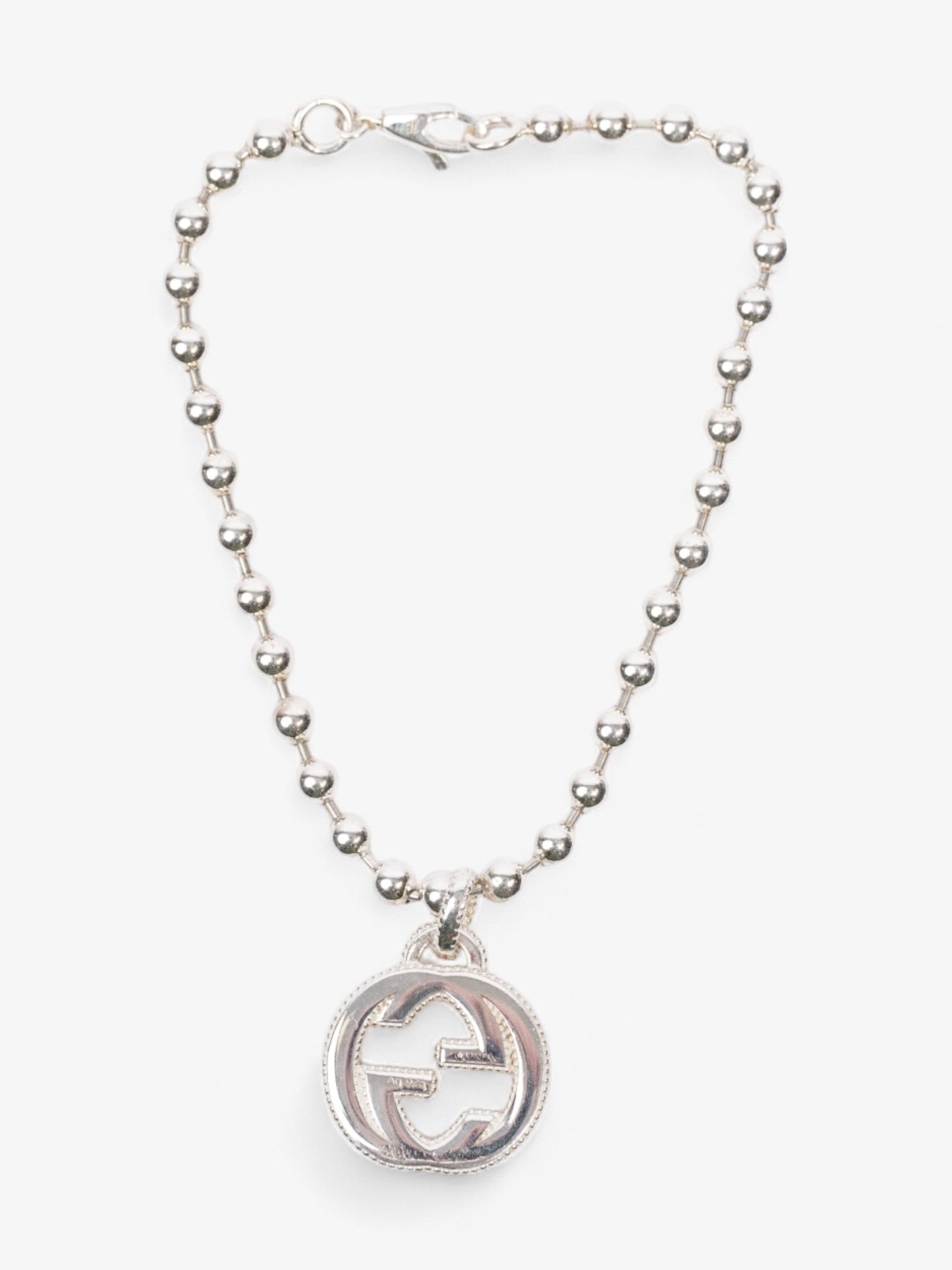 Gucci Interlocking G Bracelet Silver Silver Sterling 18