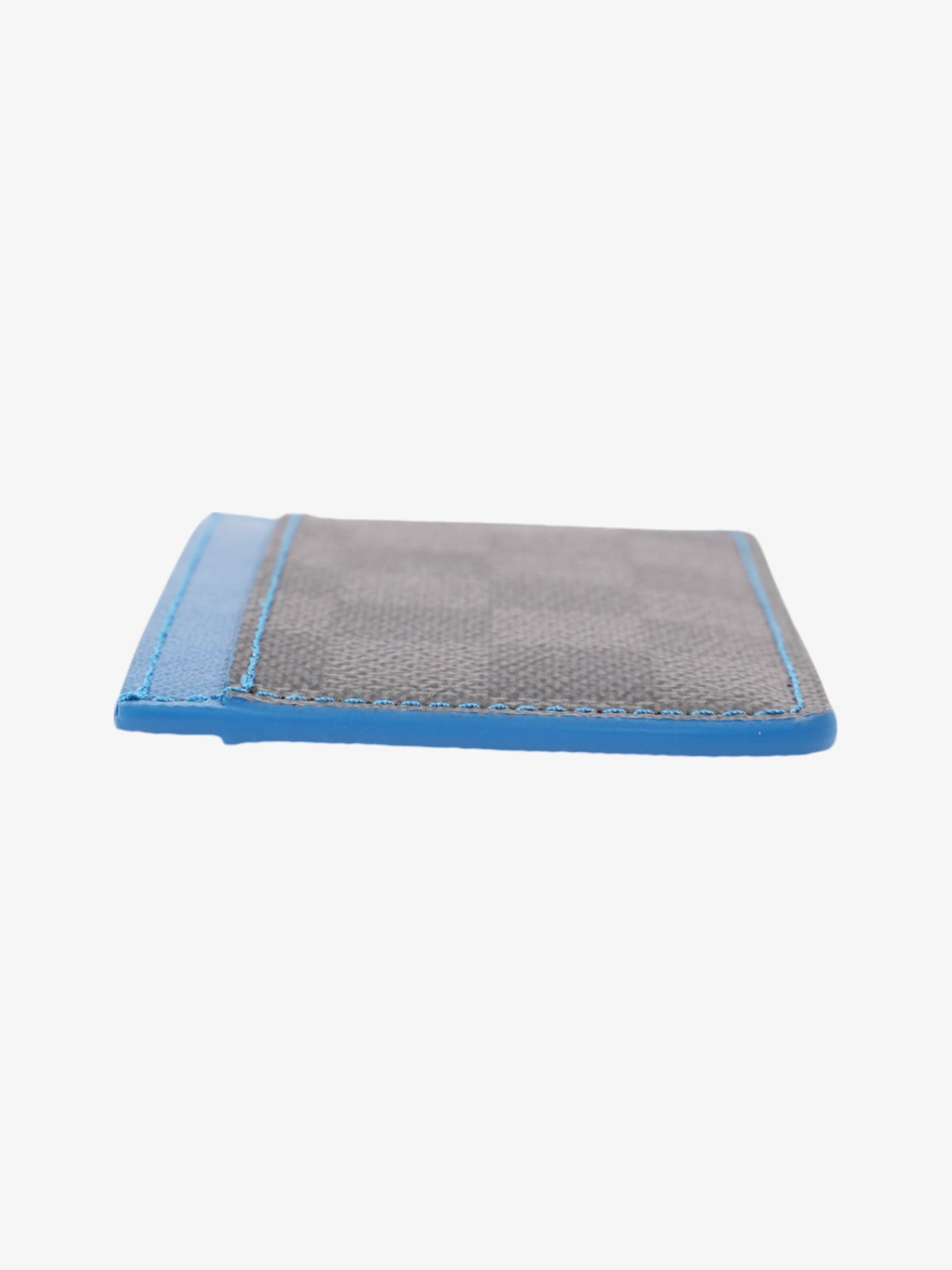 Louis Vuitton Card Holder Damier Graphite / Blue Coated Canvas