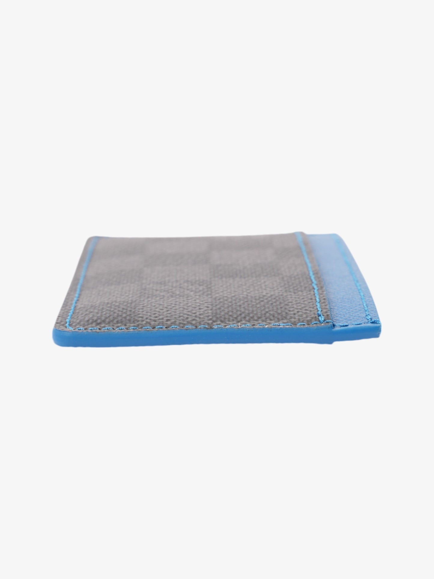 Louis Vuitton Card Holder Damier Graphite / Blue Coated Canvas