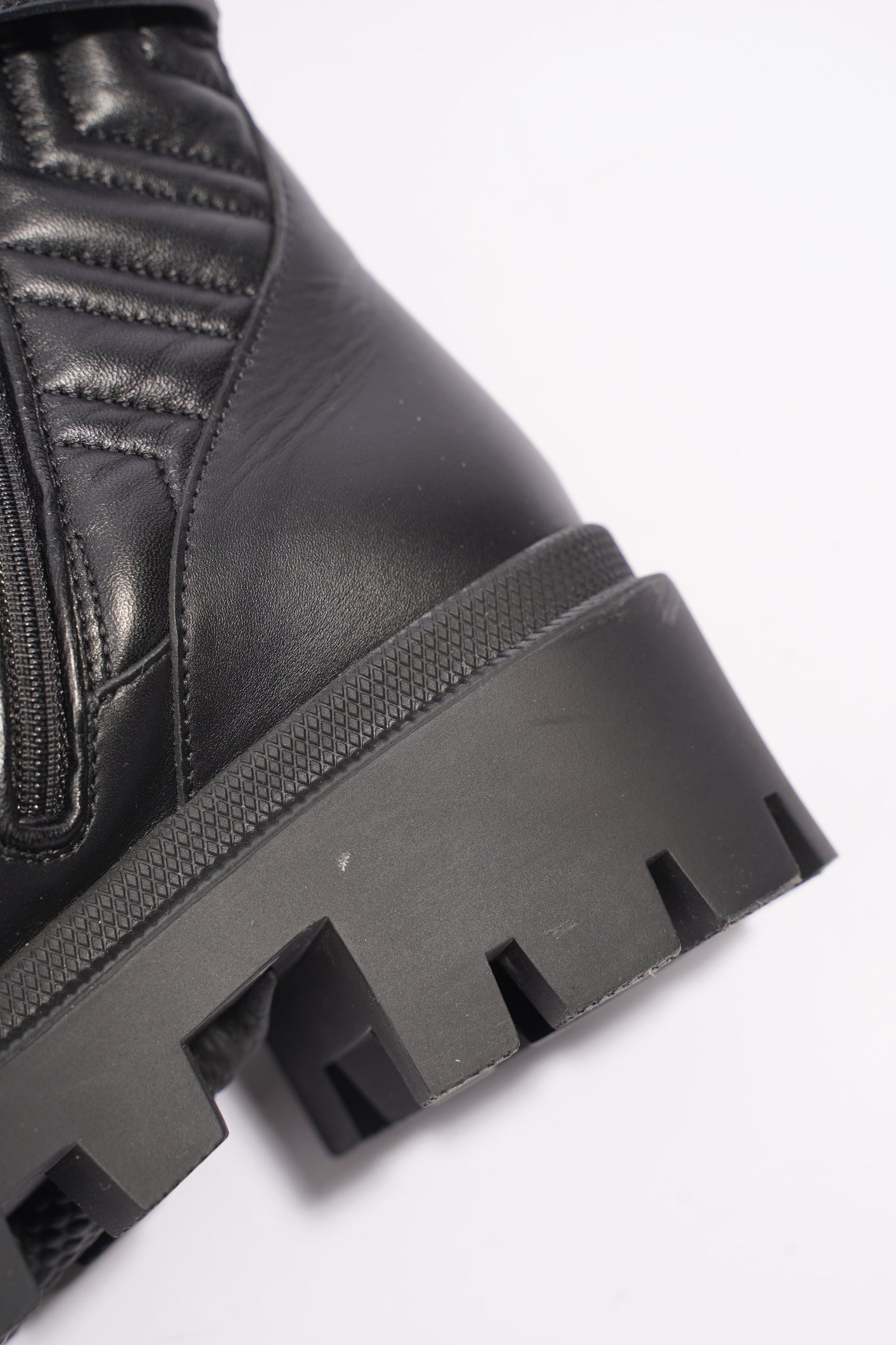 Gucci Nappa Matelasse Frances Black Leather EU 37 UK 4