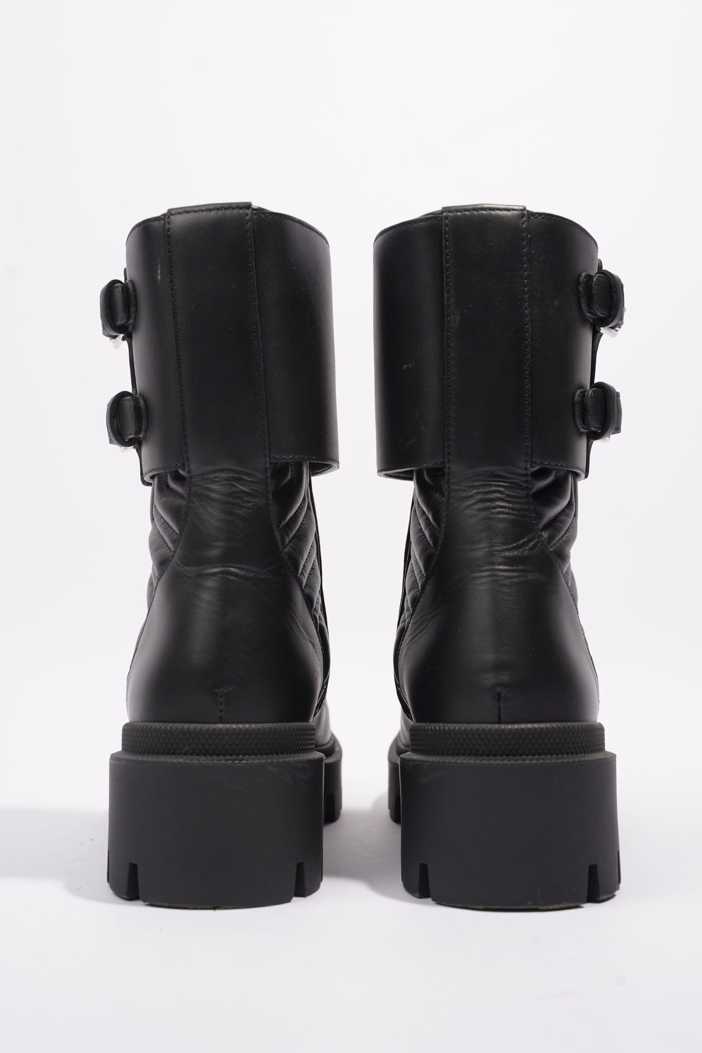 Gucci Nappa Matelasse Frances Black Leather EU 37 UK 4