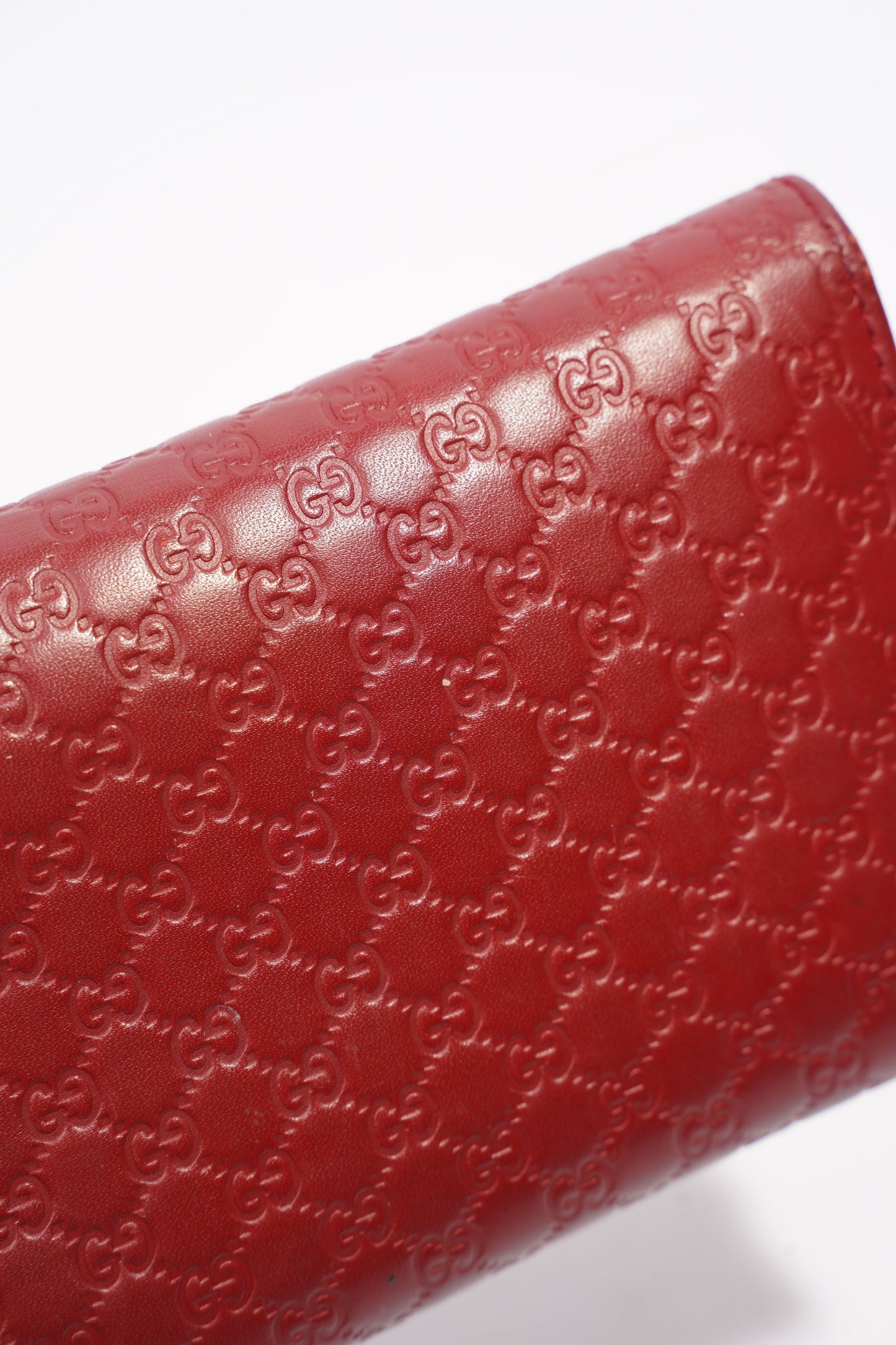 Gucci Microguccissima Continental Red / Burgandy Leather