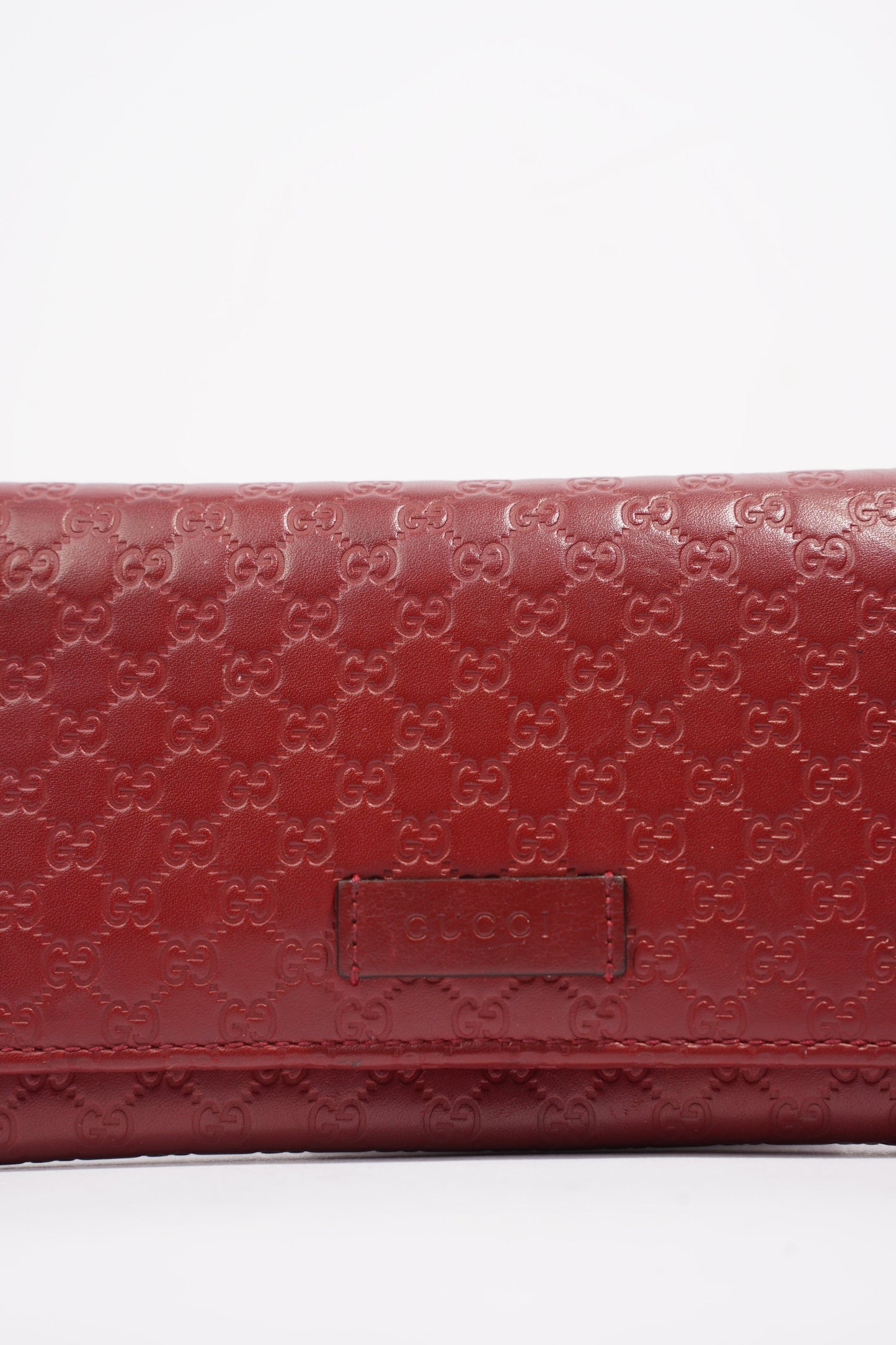 Gucci Microguccissima Continental Red / Burgandy Leather
