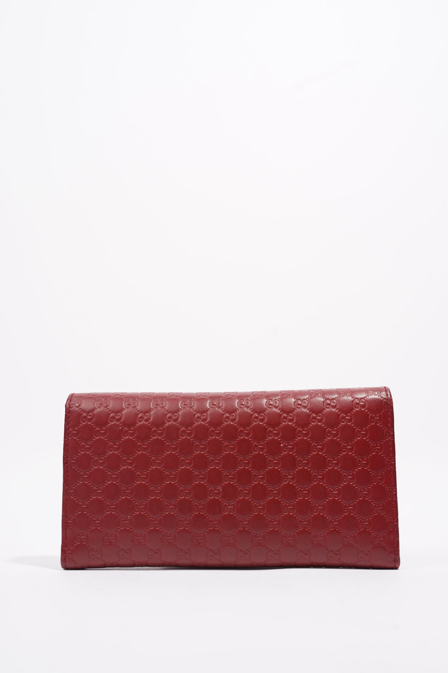 Gucci Microguccissima Continental Red / Burgandy Leather
