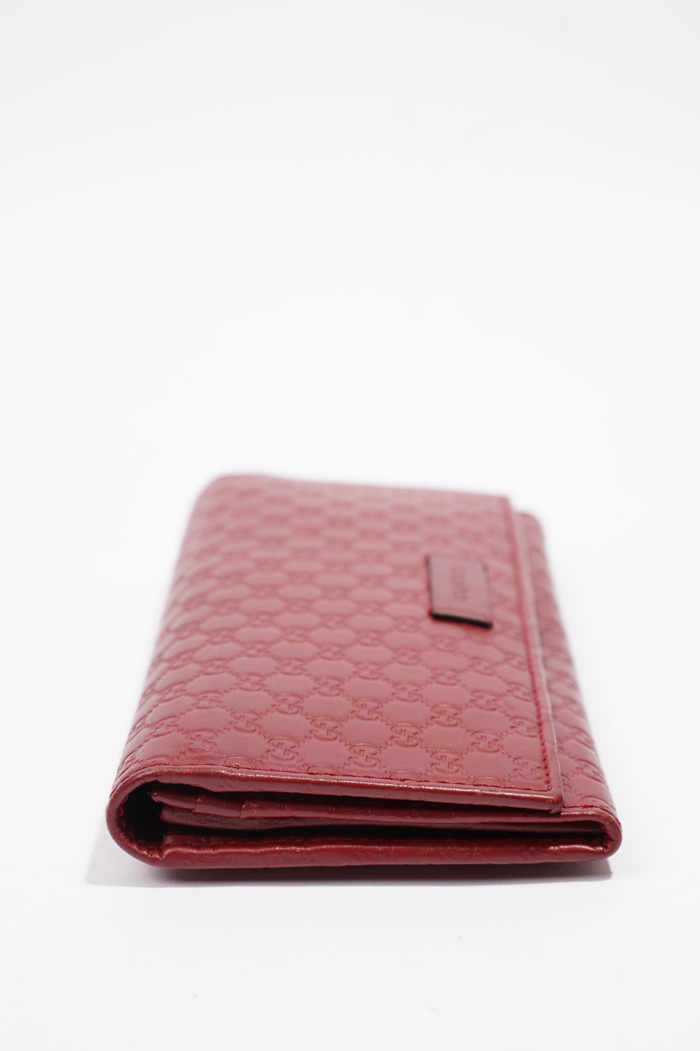 Gucci Microguccissima Continental Red / Burgandy Leather