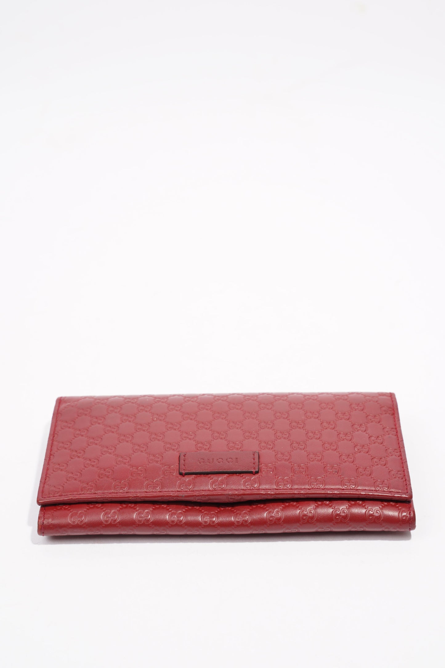 Gucci Microguccissima Continental Red / Burgandy Leather