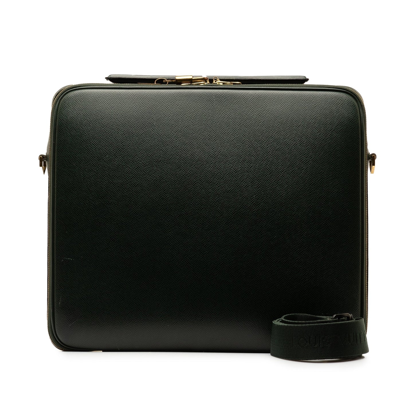 Green Louis Vuitton Taiga Porte Ordinateur Odessa Business Bag