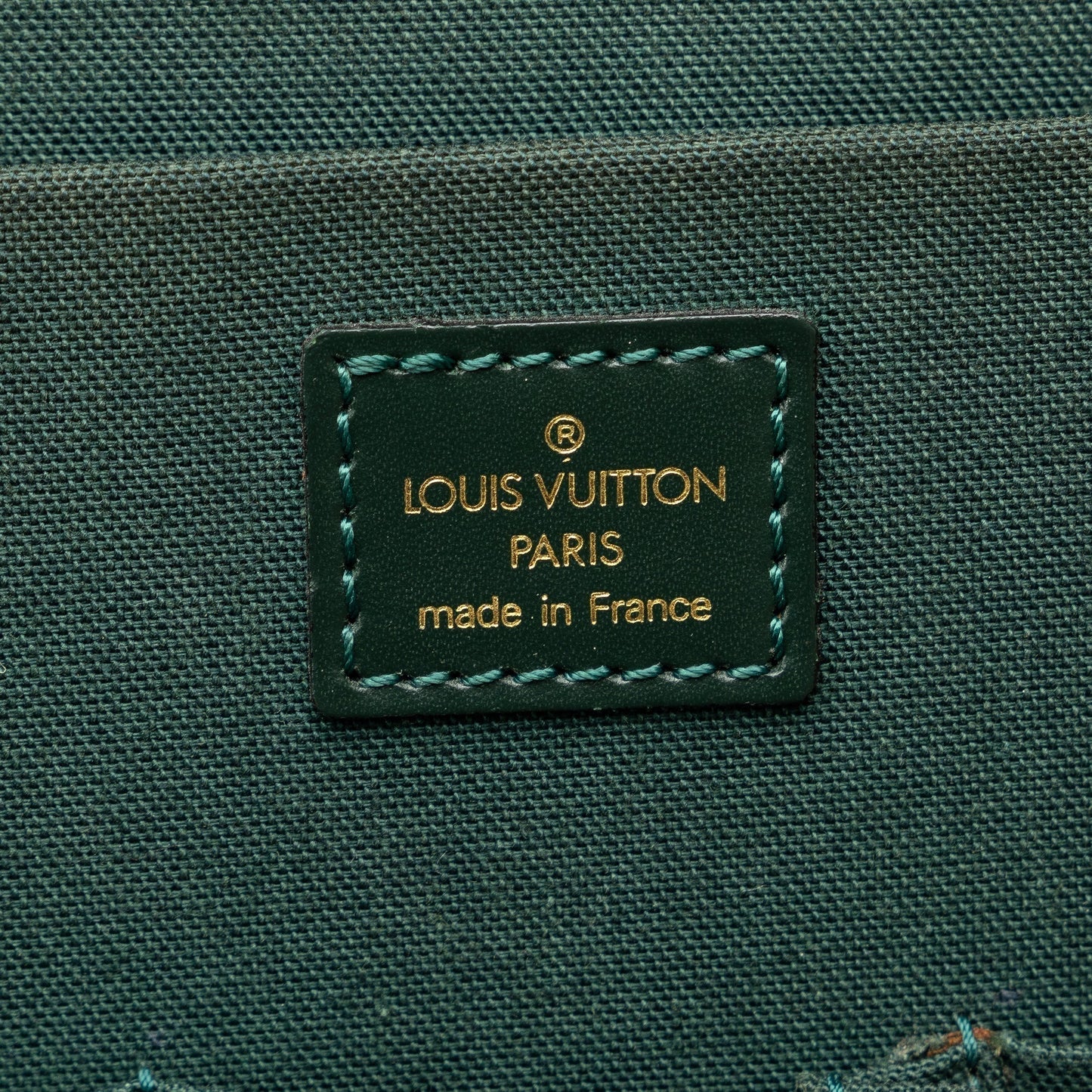 Green Louis Vuitton Taiga Porte Ordinateur Odessa Business Bag