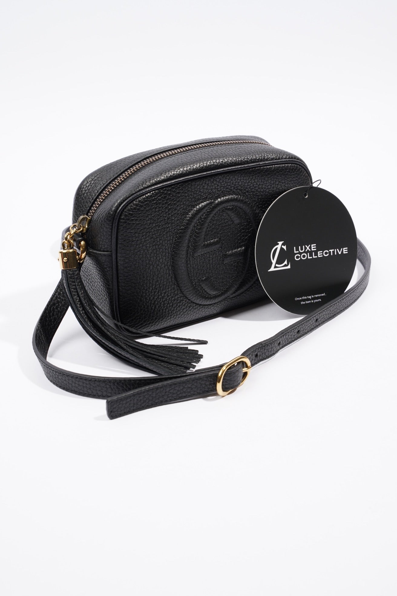 Gucci Soho Disco Black Grained Leather Mini