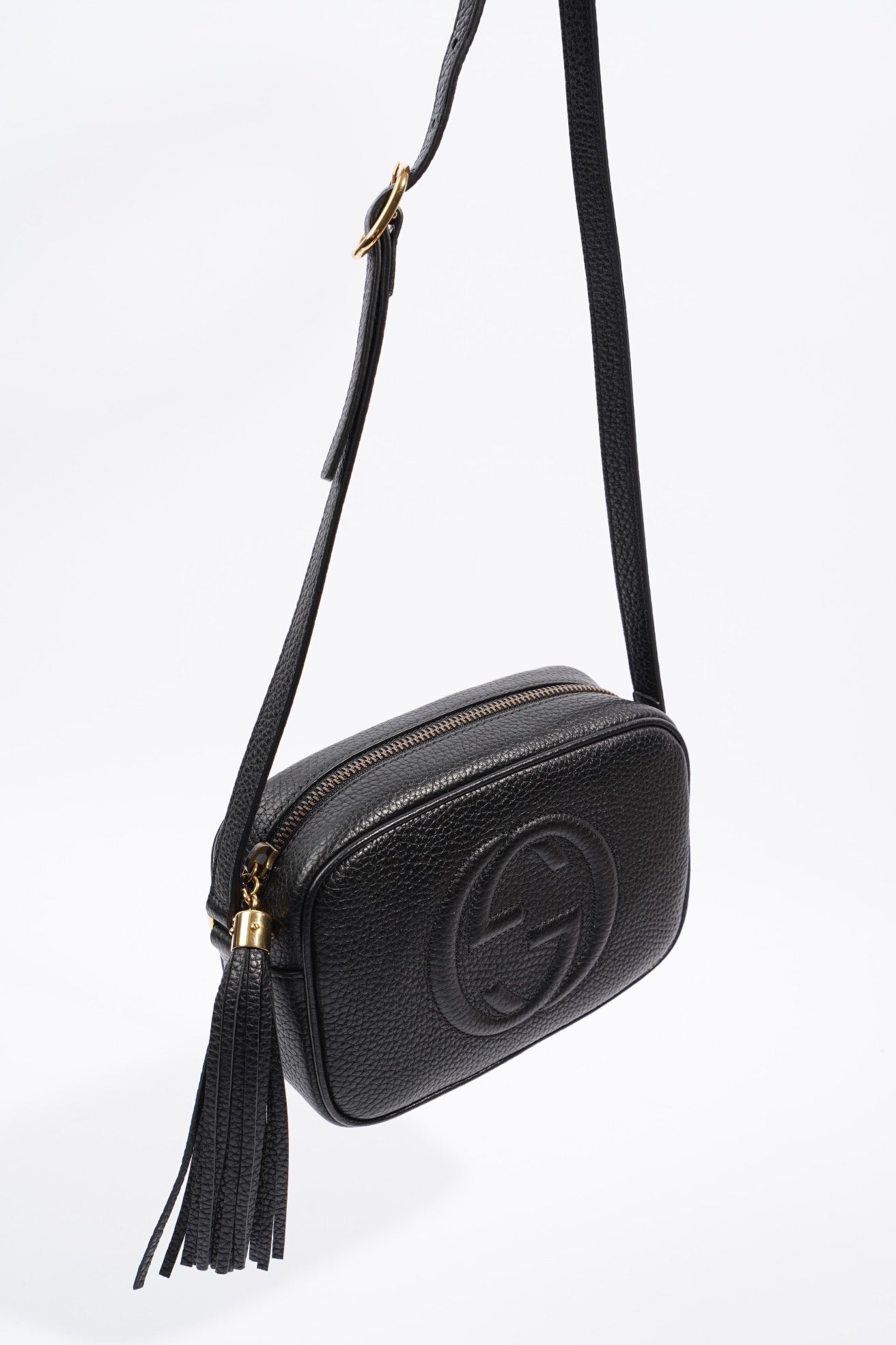 Gucci Soho Disco Black Grained Leather Mini