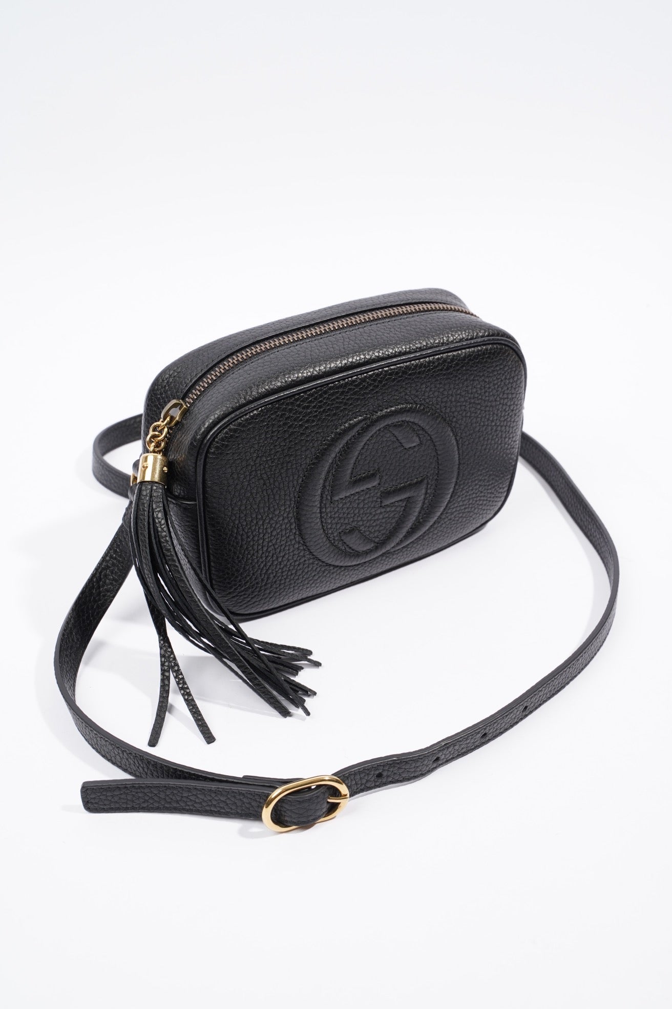 Gucci Soho Disco Black Grained Leather Mini