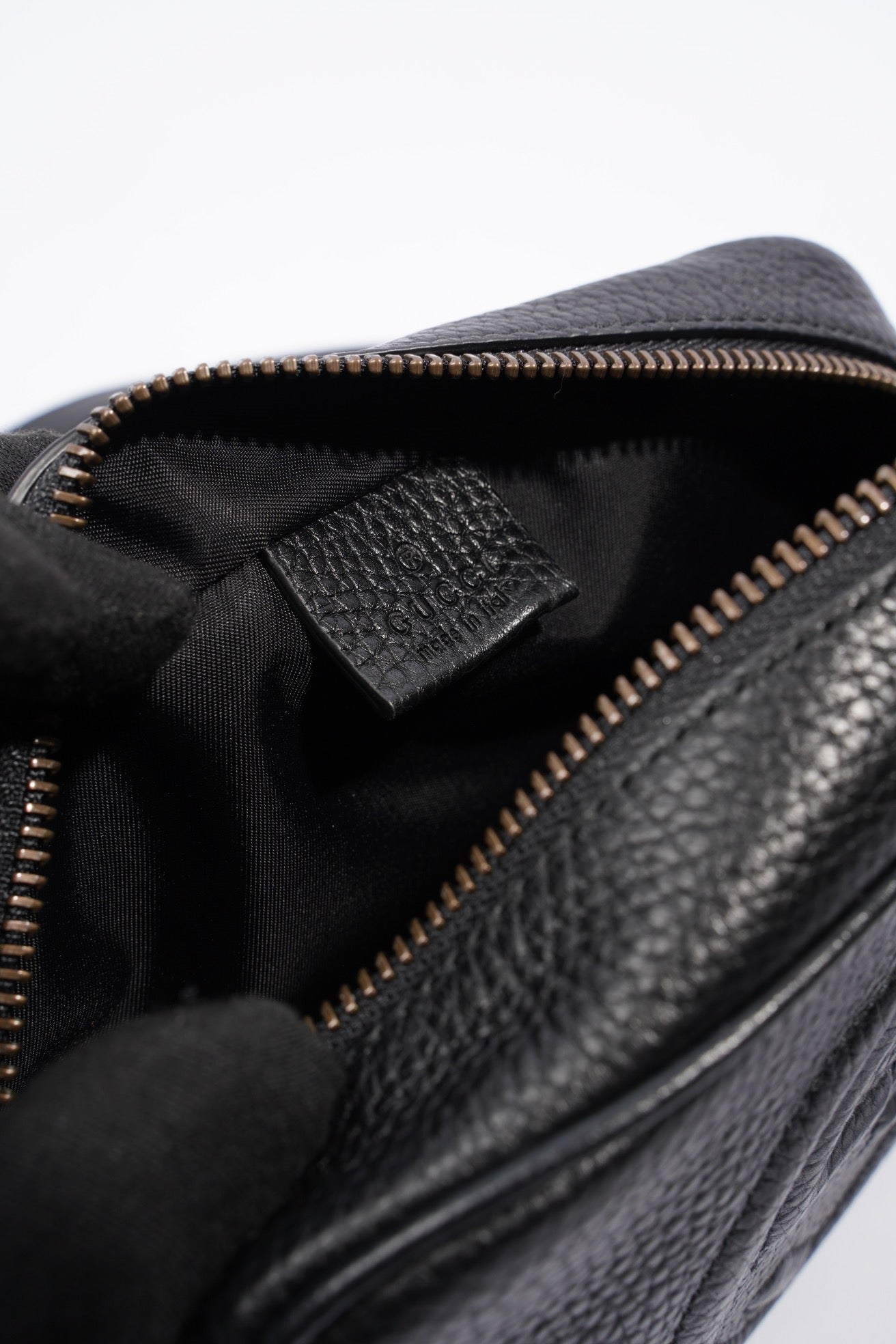 Gucci Soho Disco Black Grained Leather Mini