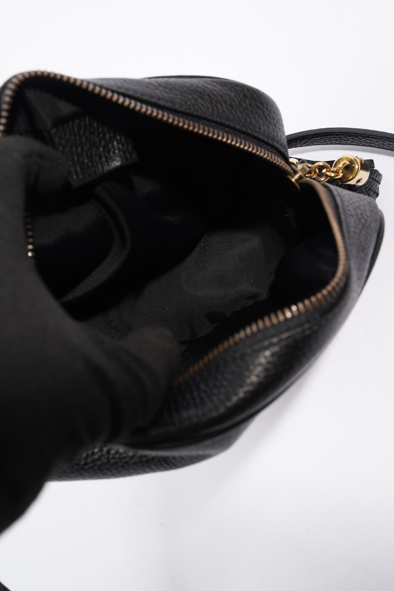 Gucci Soho Disco Black Grained Leather Mini
