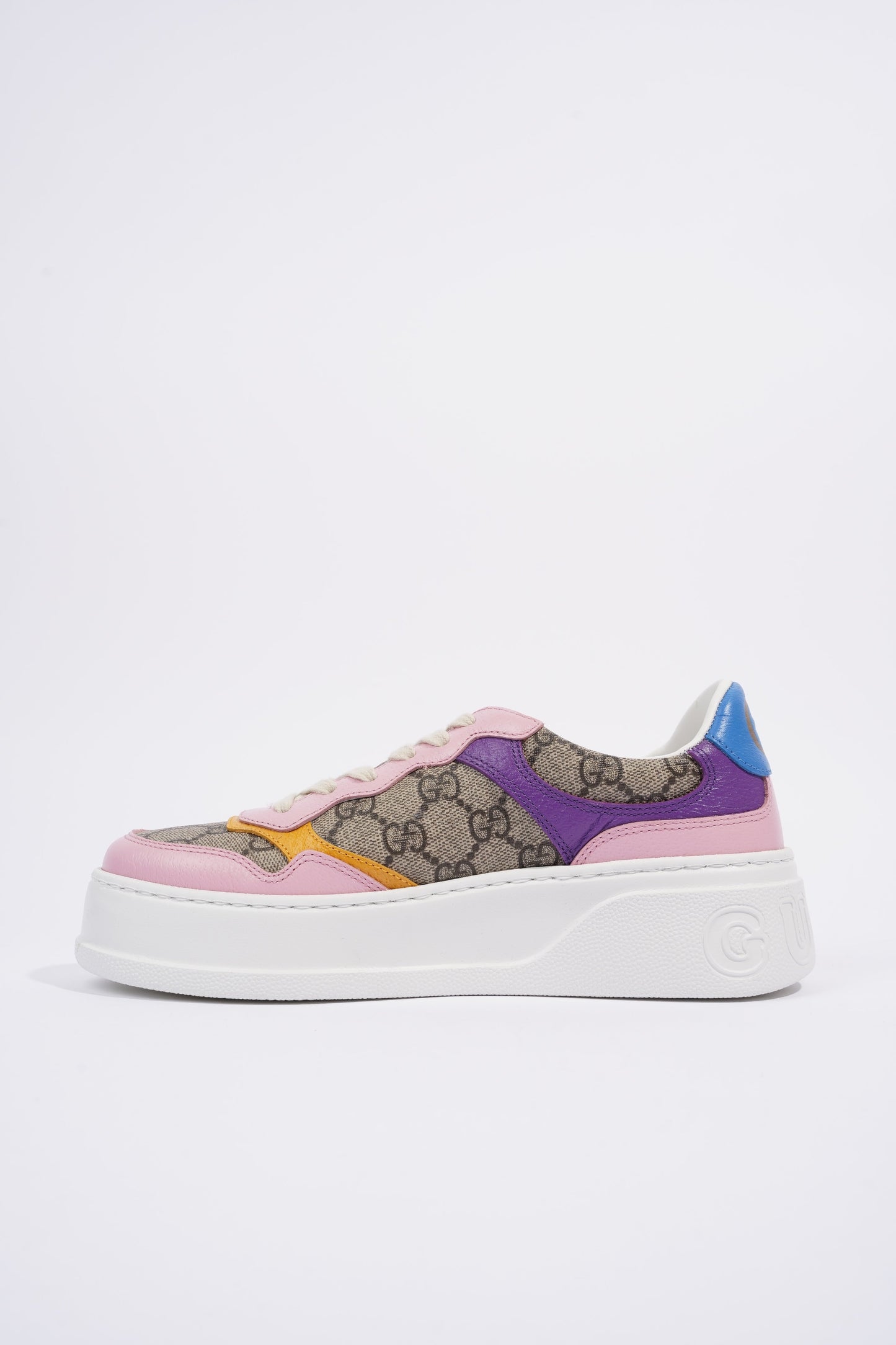 Gucci GG Supreme Monogram Pink / Beige Monogram / Purple Canvas EU 37 UK 4