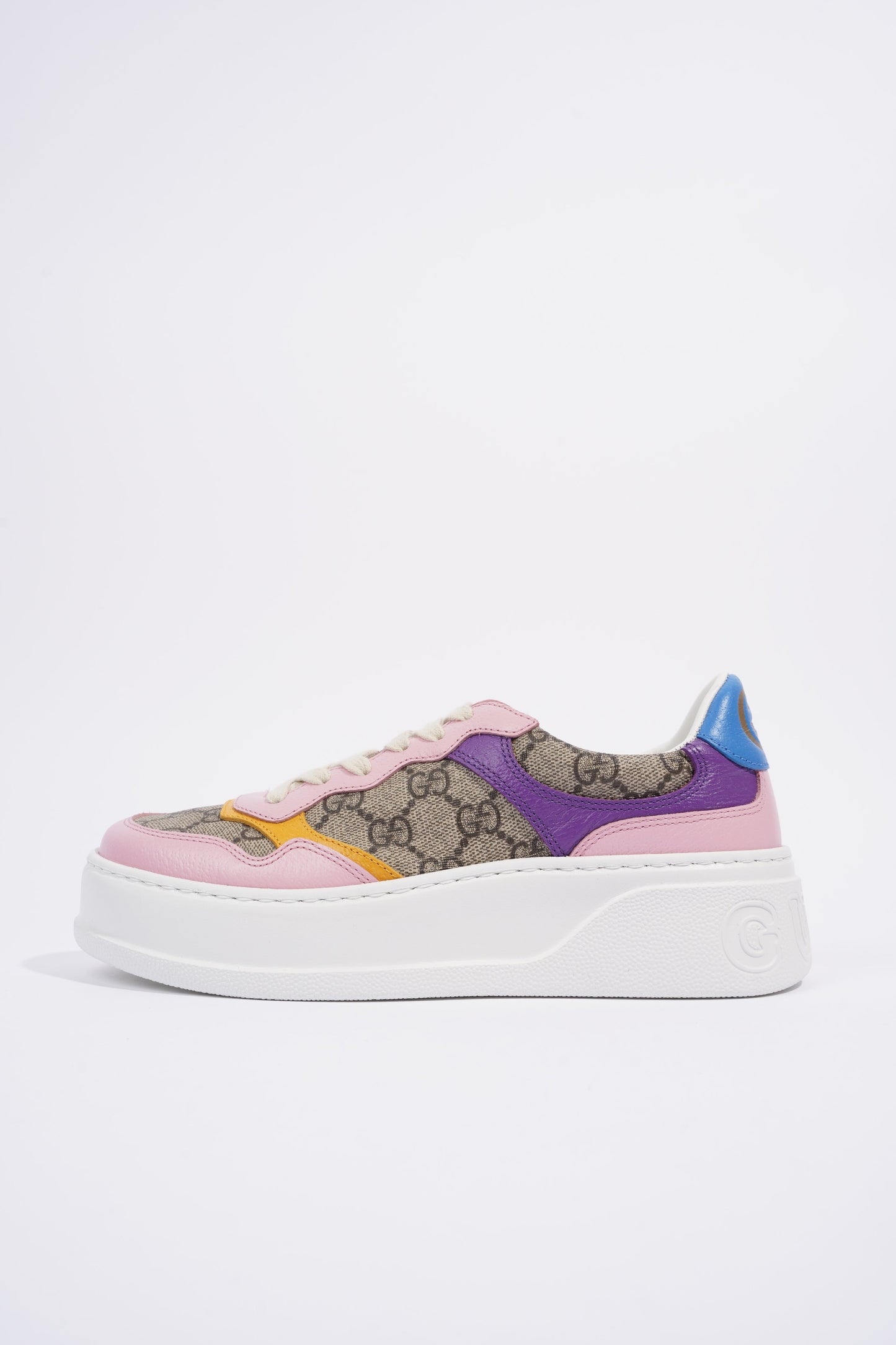 Gucci GG Supreme Monogram Pink / Beige Monogram / Purple Canvas EU 37 UK 4