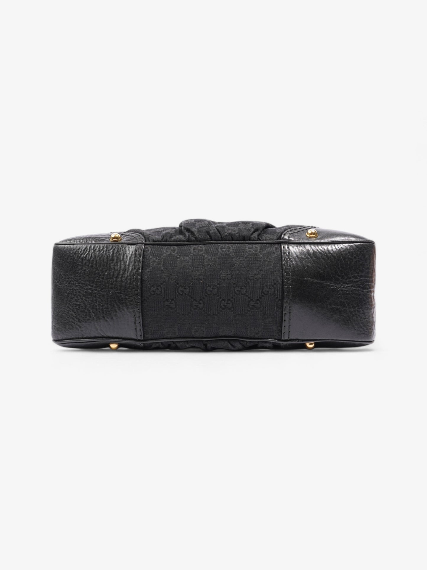 Gucci Jockey Hobo Black / GG Supreme Canvas Medium