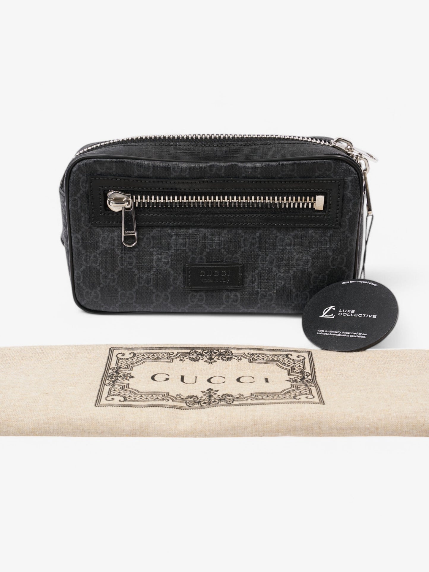 Gucci GG Bum Bag GG Supreme / Black Coated Canvas