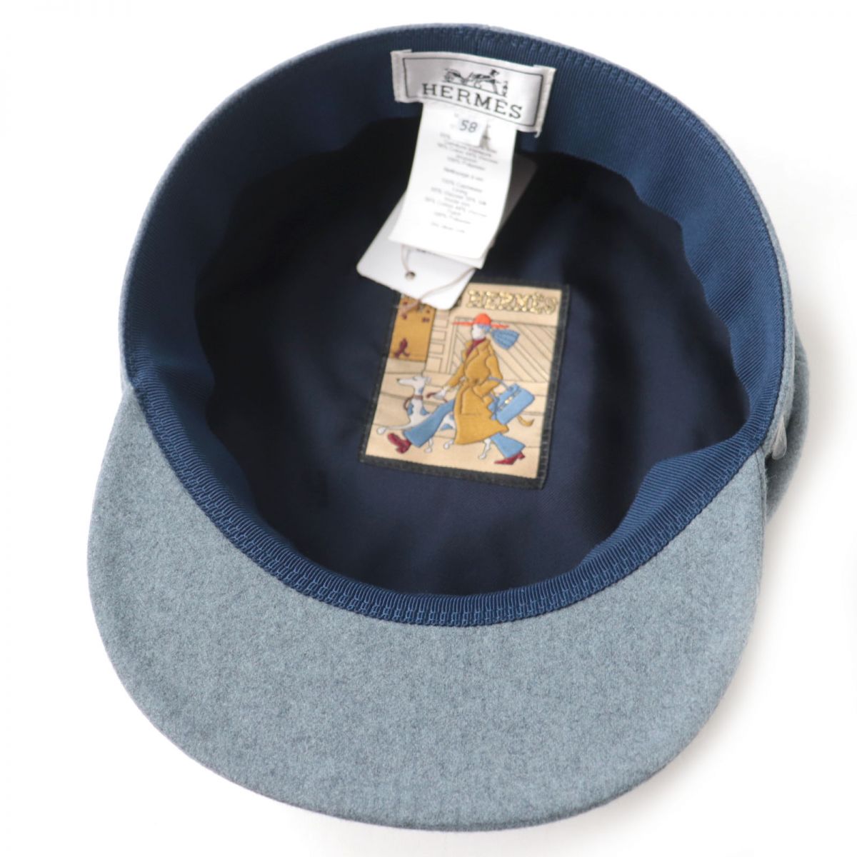 HERMES Casquette - (See photo) gray Women Used