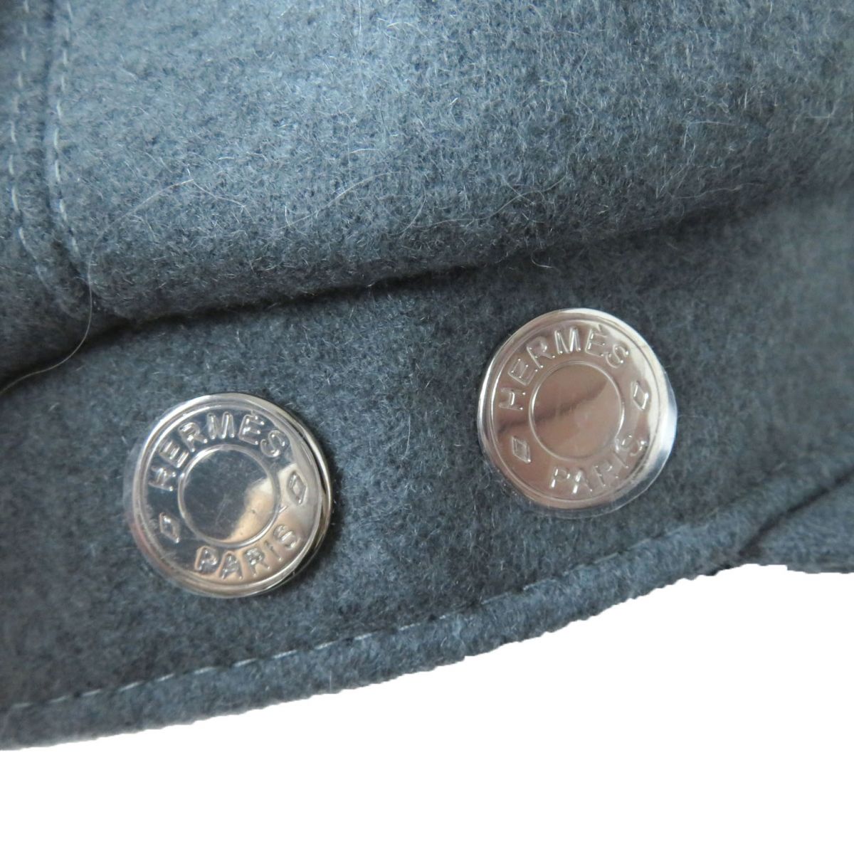 HERMES Casquette - (See photo) gray Women Used