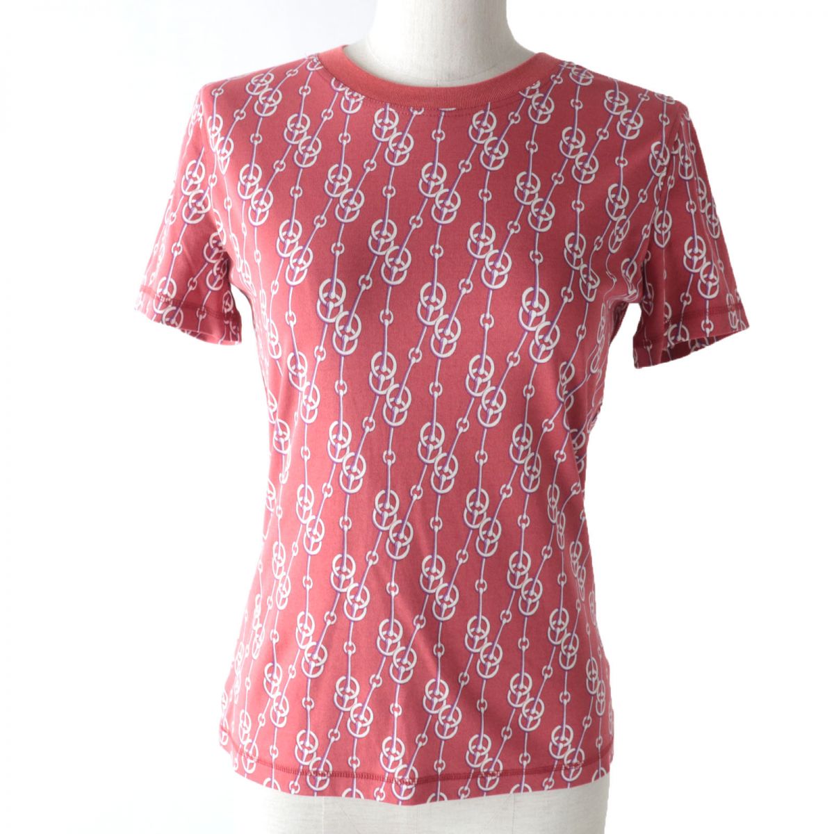 HERMES Cut cotton Red type 36