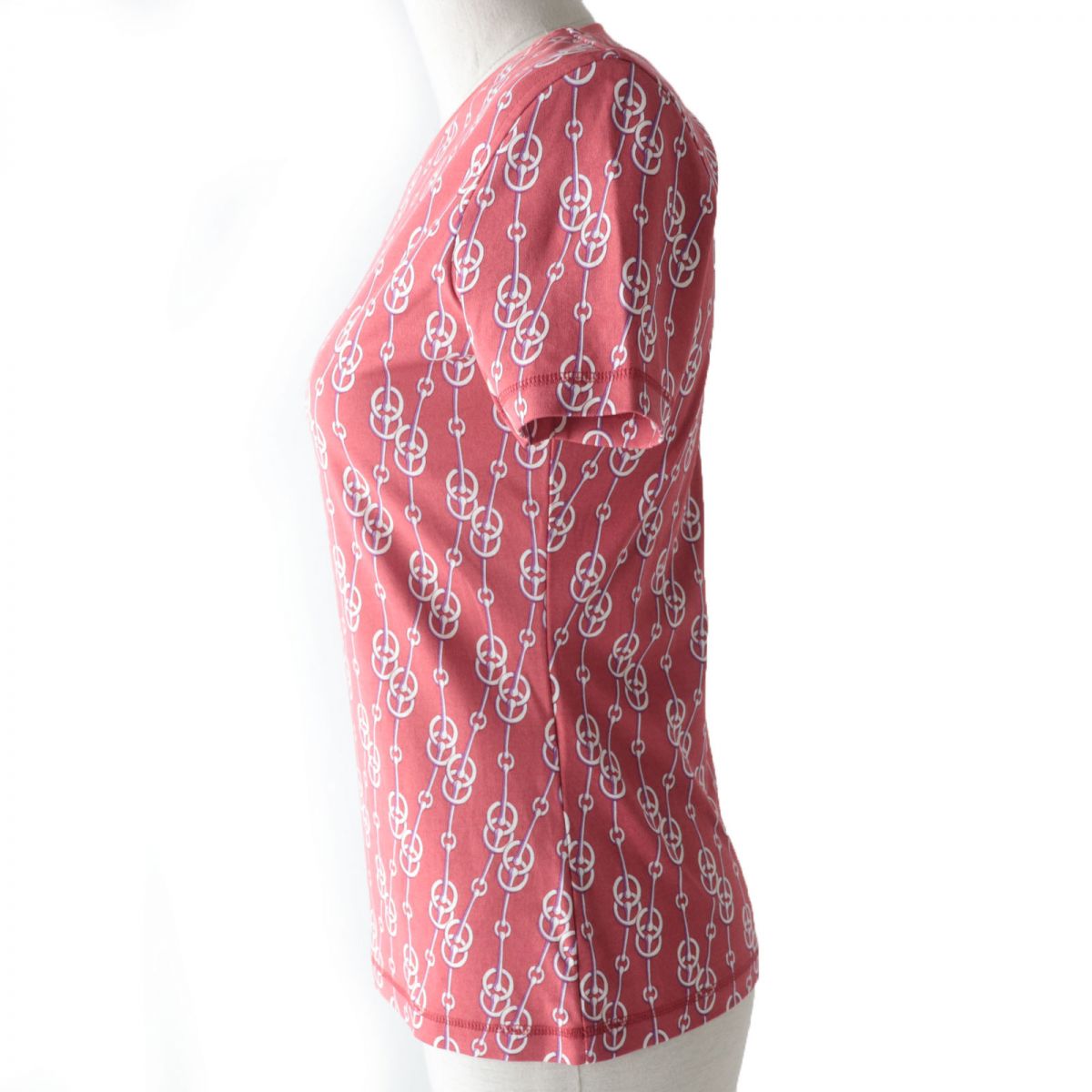 HERMES Cut cotton Red type 36