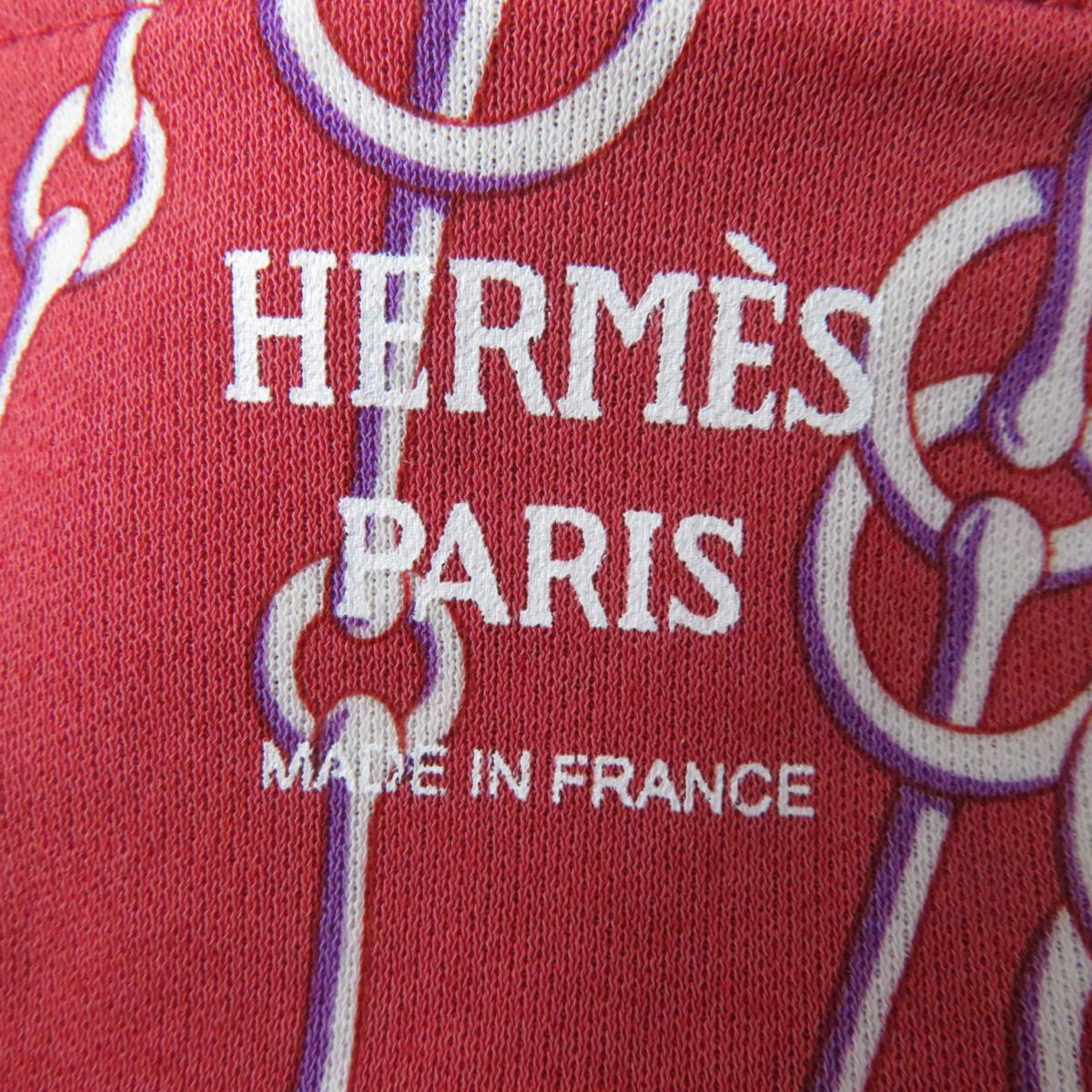 HERMES Cut cotton Red type 36