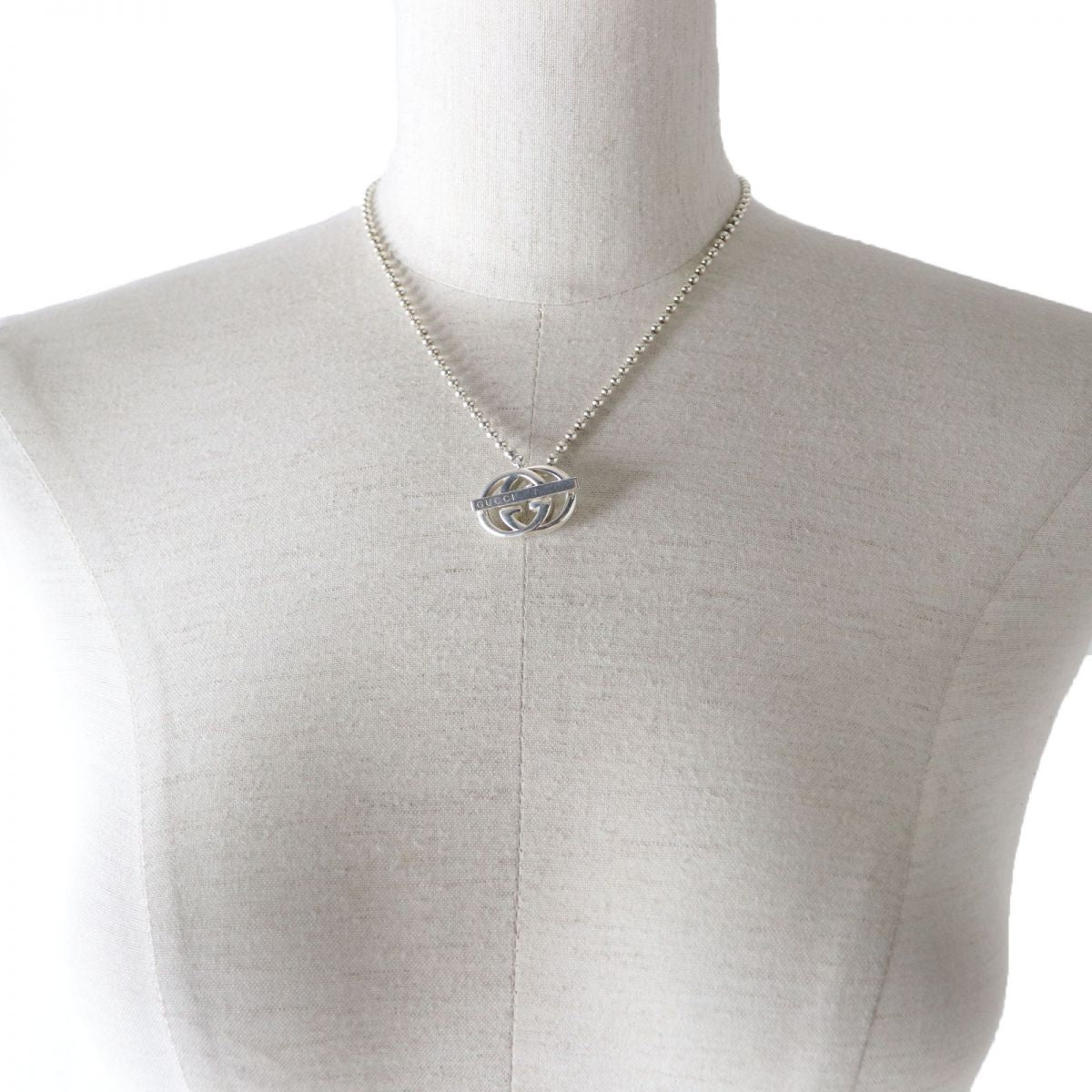 GUCCI Necklace 216435 Main�FAG925 Silver Women Used
