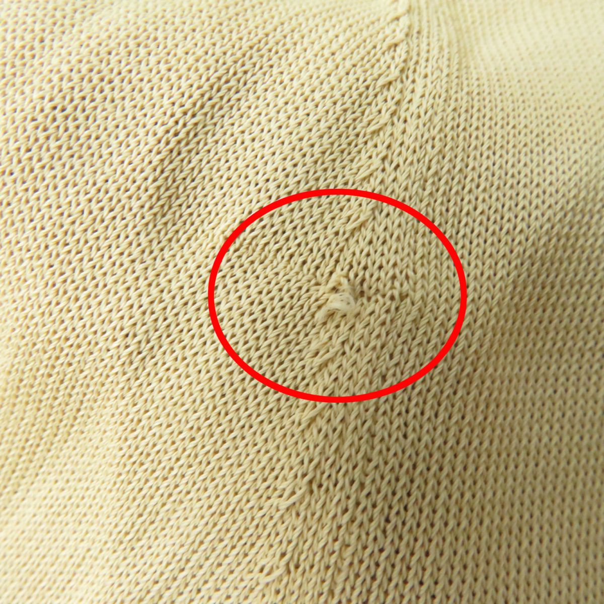 HERMES cardigan Main: 100% rayon Beige x brown Women 40 Used