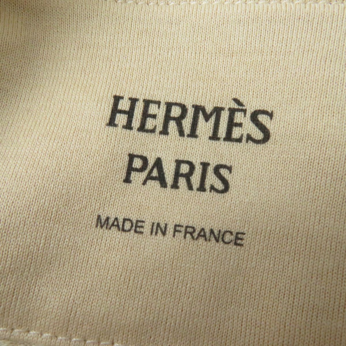 HERMES knit cotton beige 38