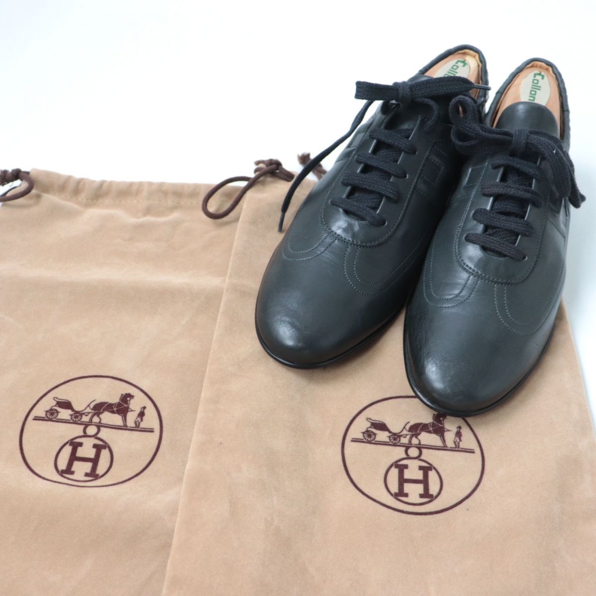 HERMES sneakers Main: Leather black Women 35.5 Used