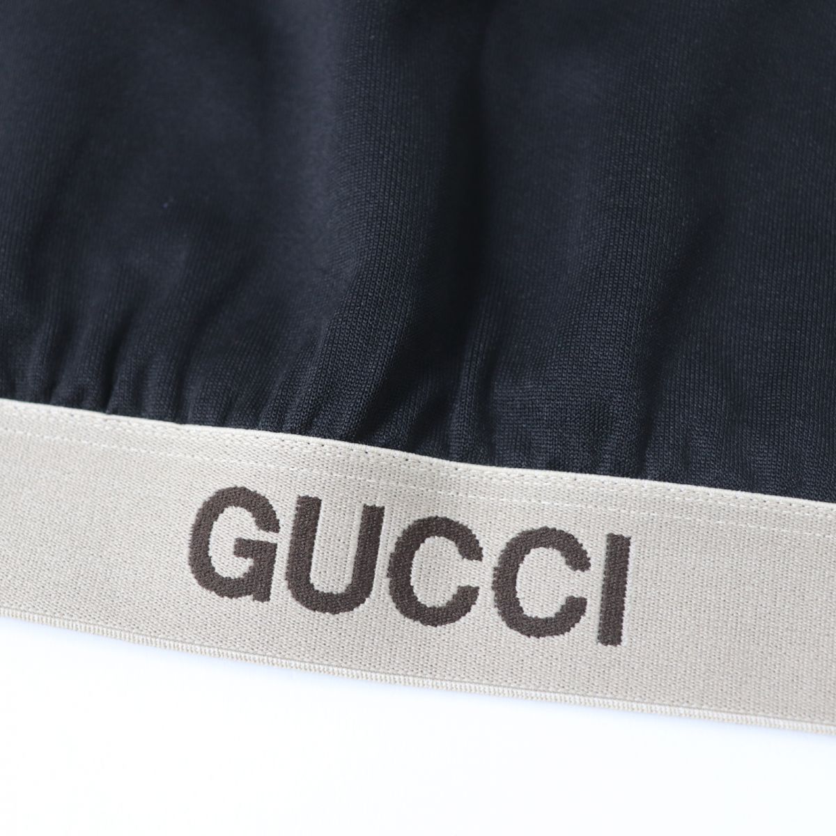 GUCCI Tank top 672401 cotton black XS