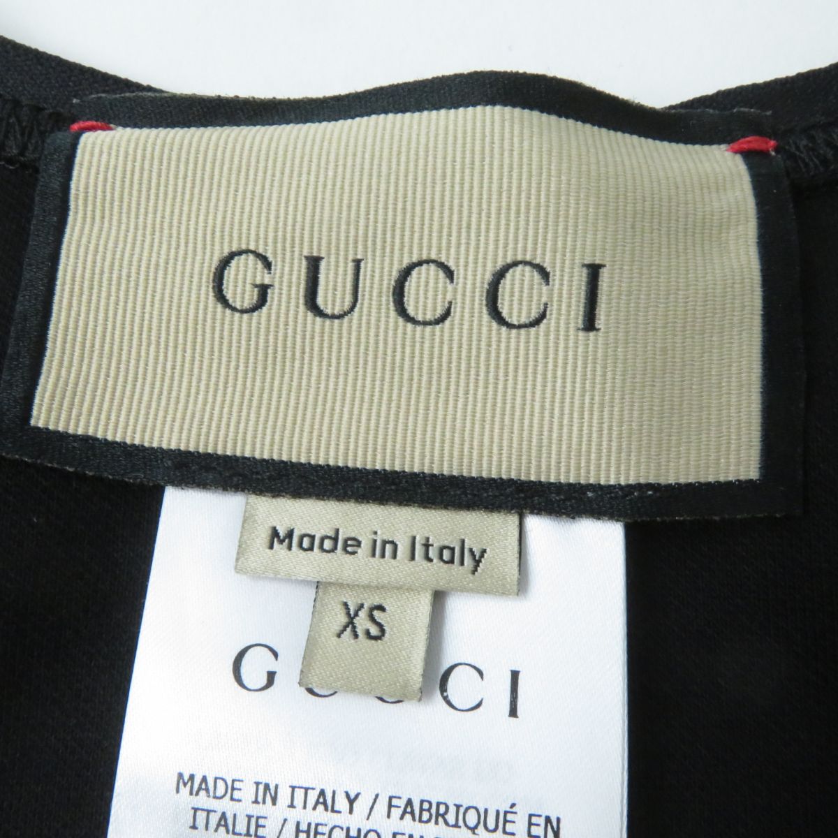 GUCCI Tank top 672401 cotton black XS