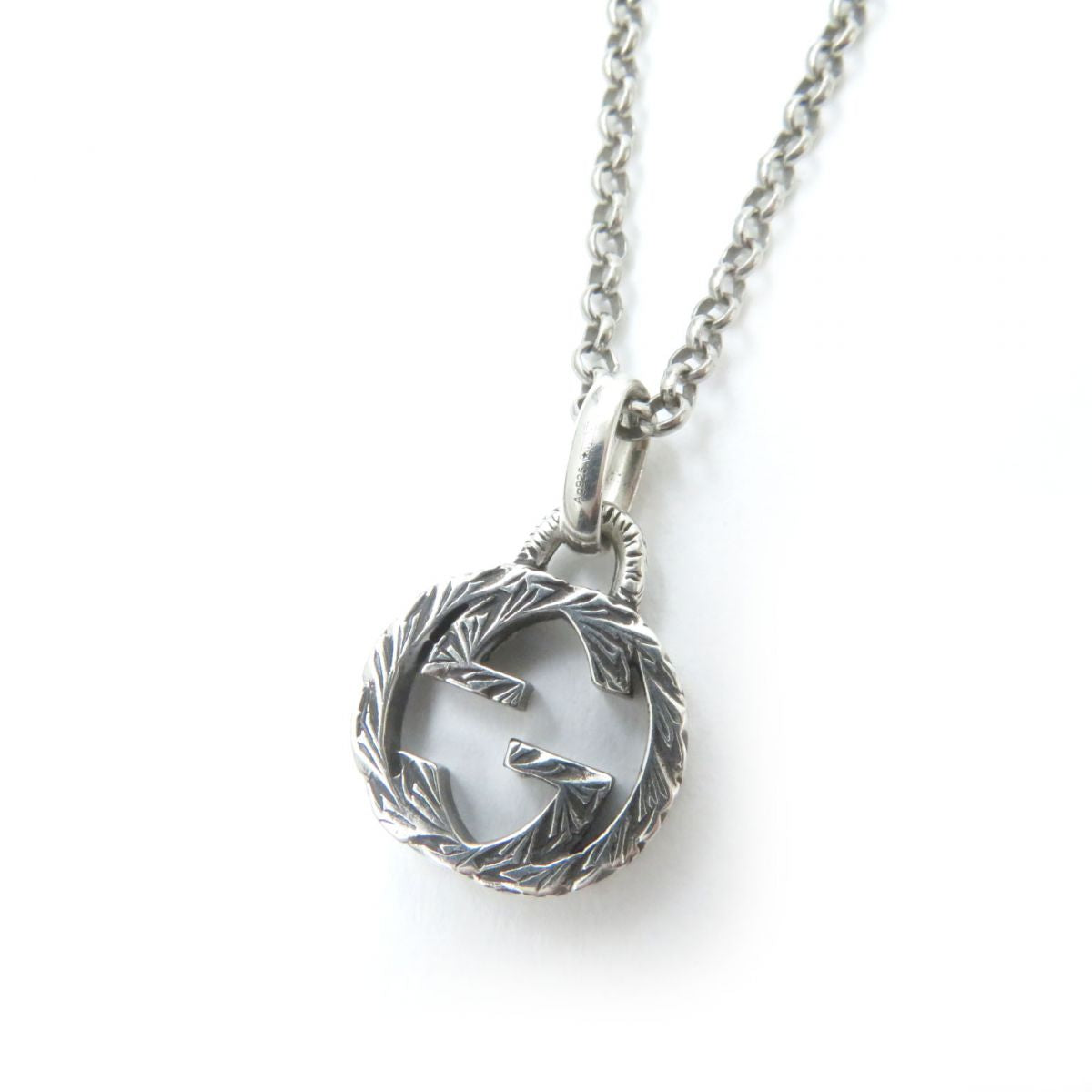 GUCCI Necklace Main�FAG925 Silver Women Used
