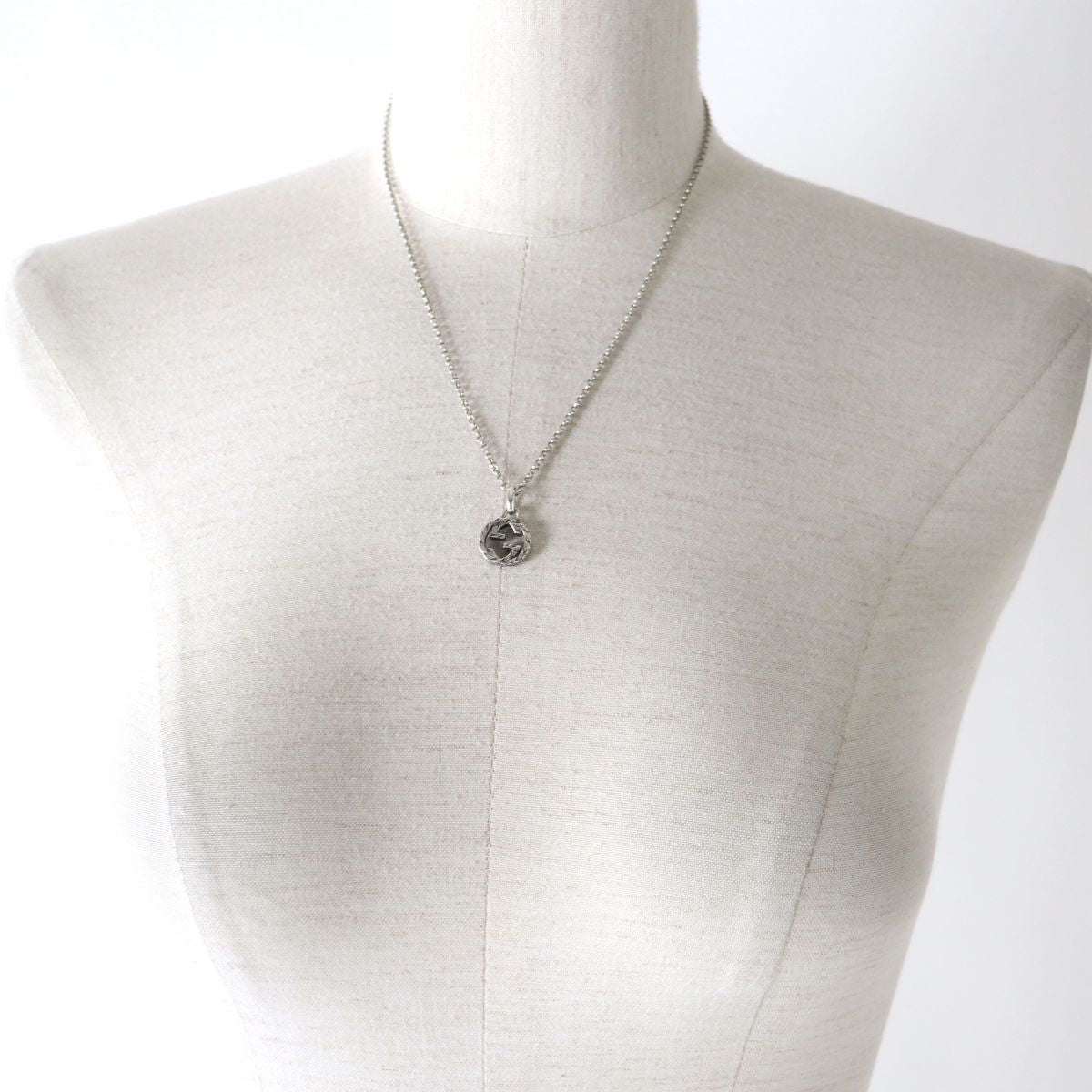 GUCCI Necklace Main�FAG925 Silver Women Used