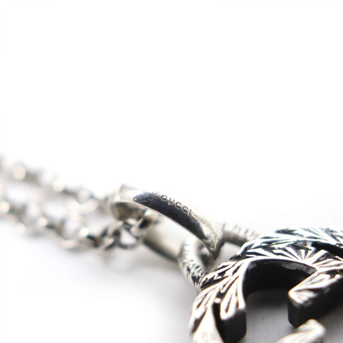 GUCCI Necklace Main�FAG925 Silver Women Used
