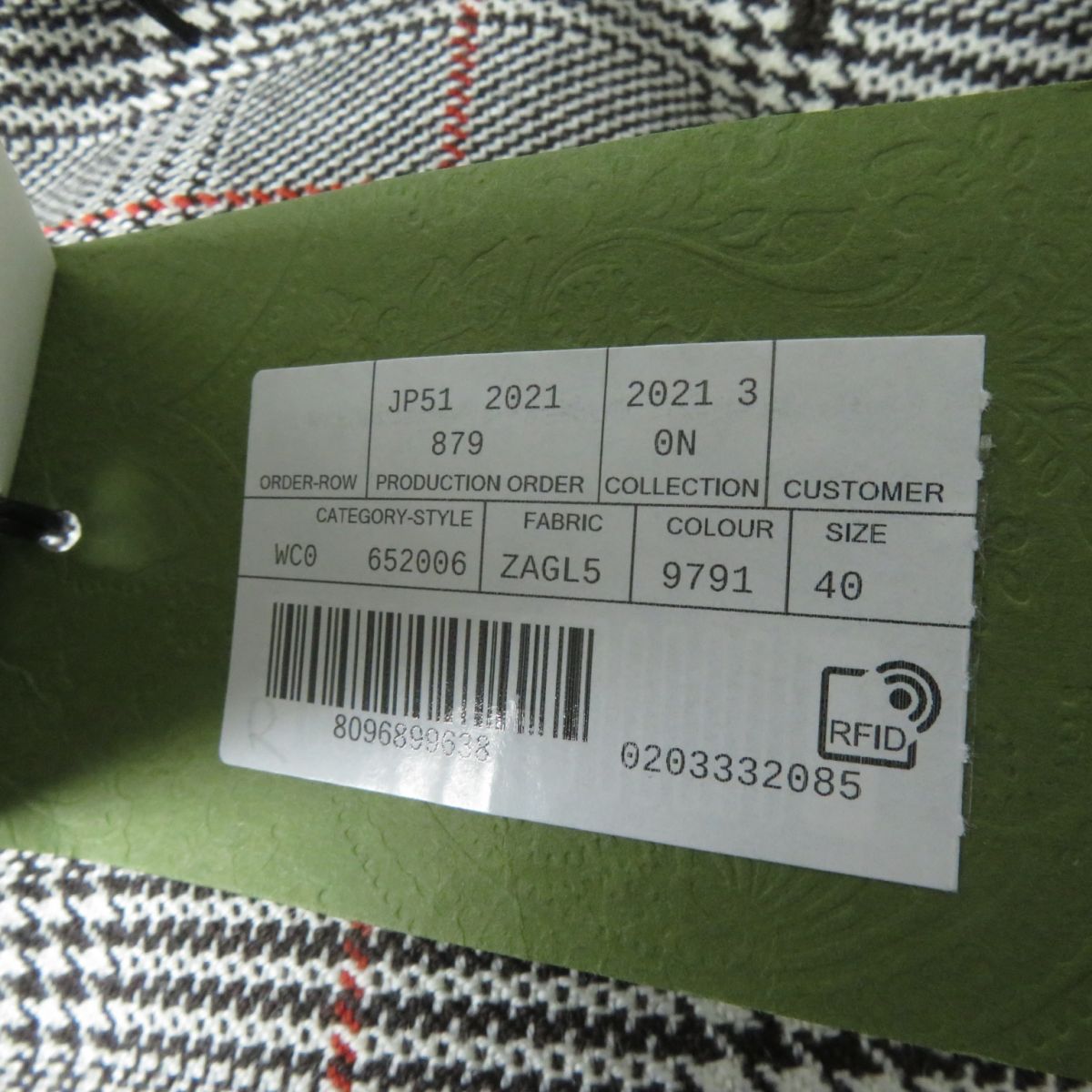 GUCCI tailored jacket 652006 Main: 100% wool, Lining: 100% rayon Gray type Women 40 Used