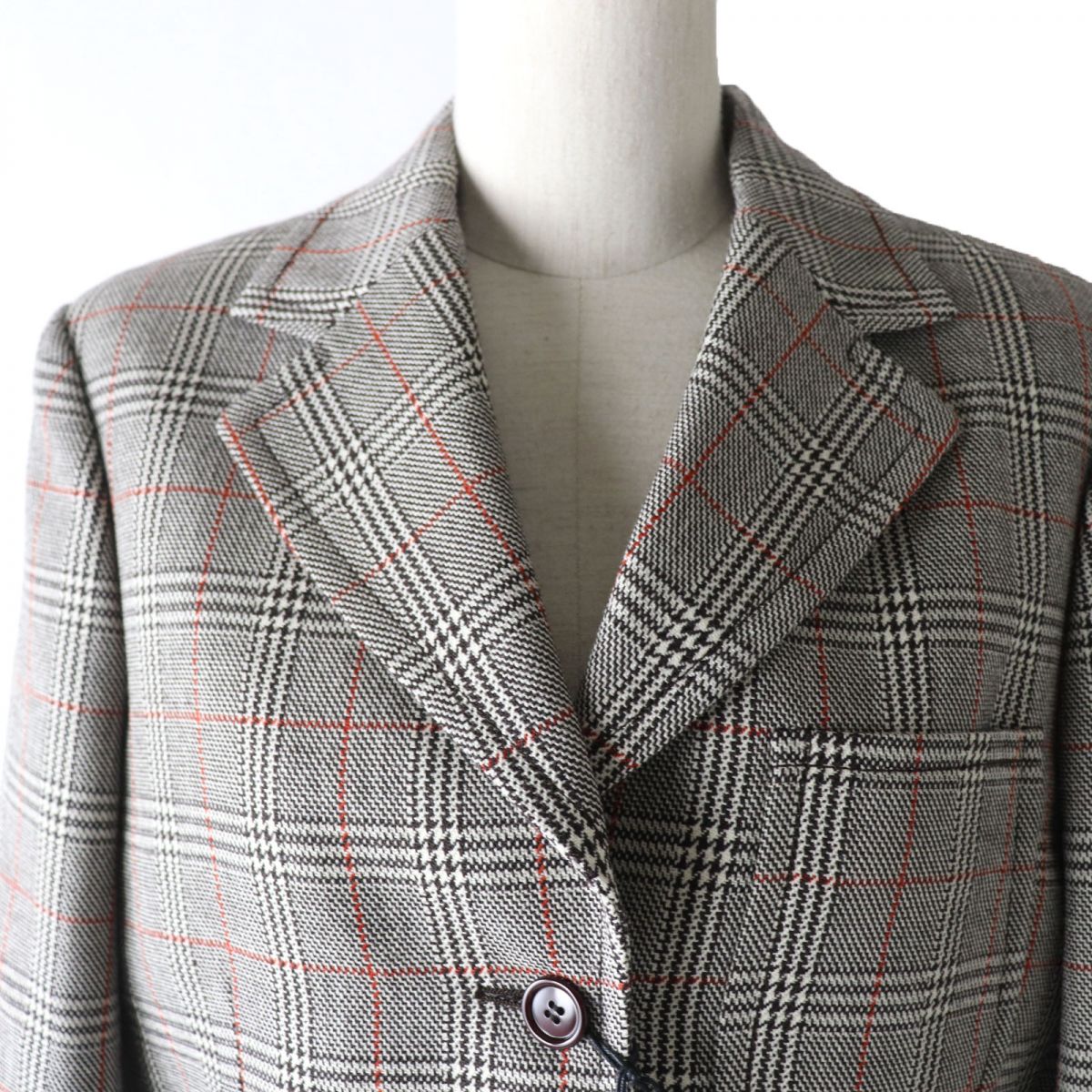 GUCCI tailored jacket 652006 Main: 100% wool, Lining: 100% rayon Gray type Women 40 Used