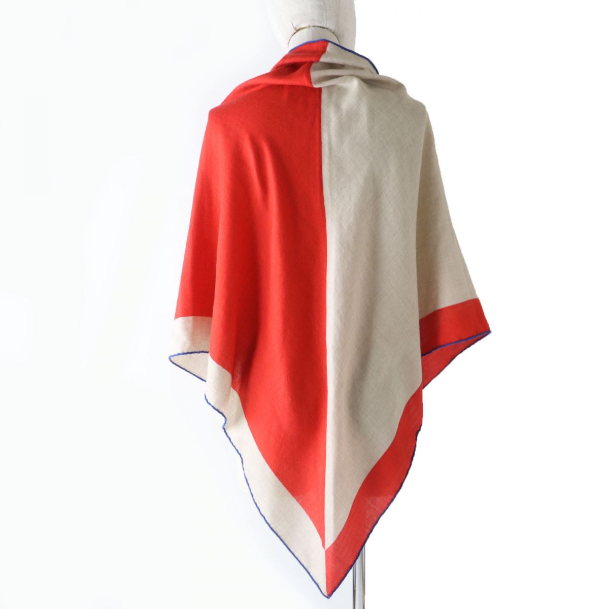 HERMES scarf cashmere multicolor